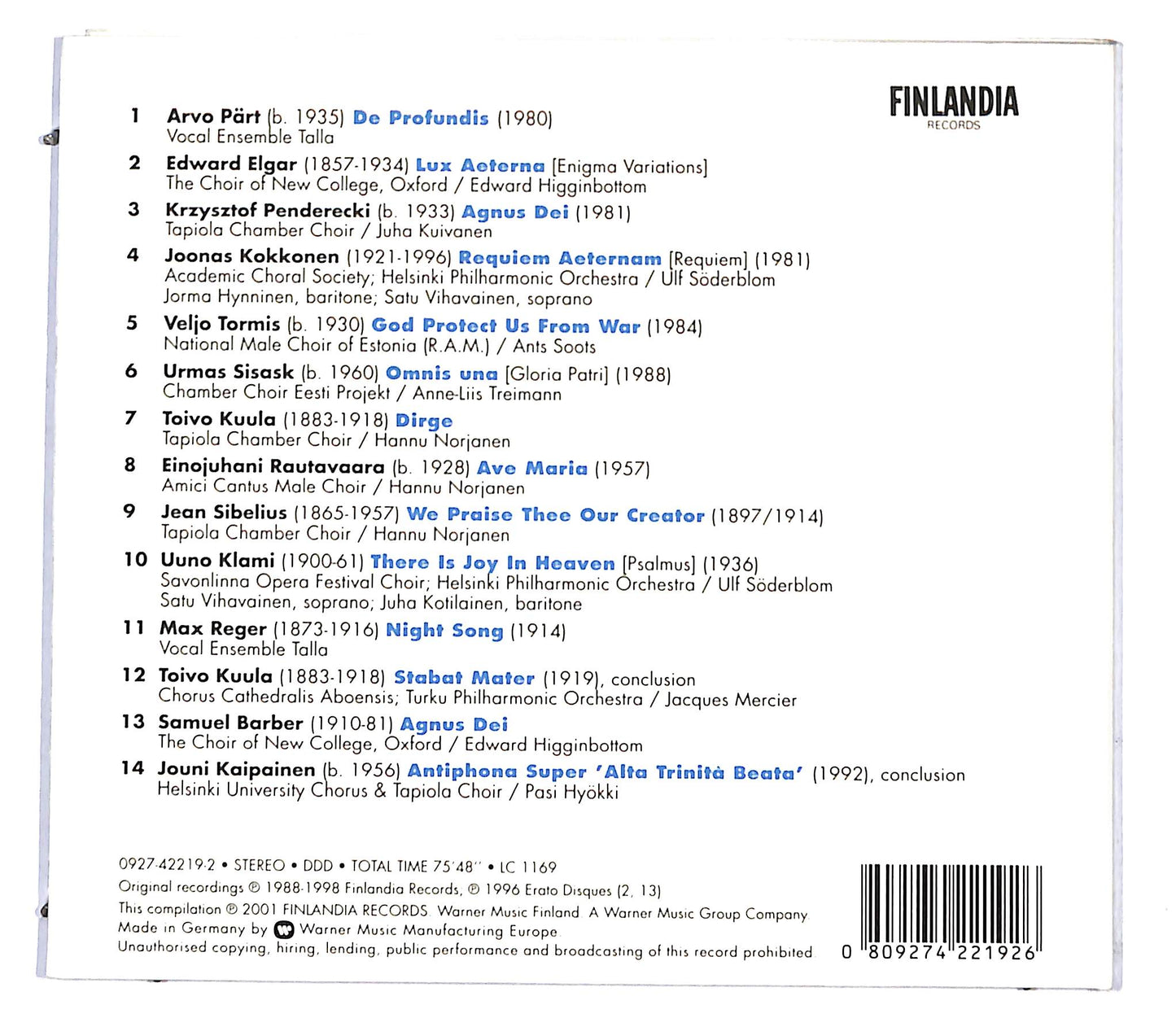 EBOND Peace - Music for reflection and consolation (digipak) CD CD095922