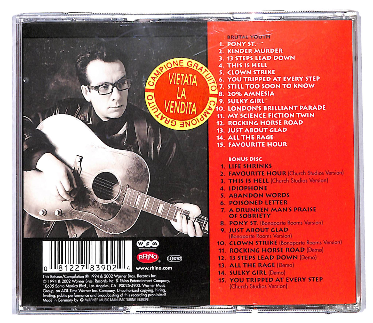 EBOND Elvis Costello - Brutal Youth CD CD096036
