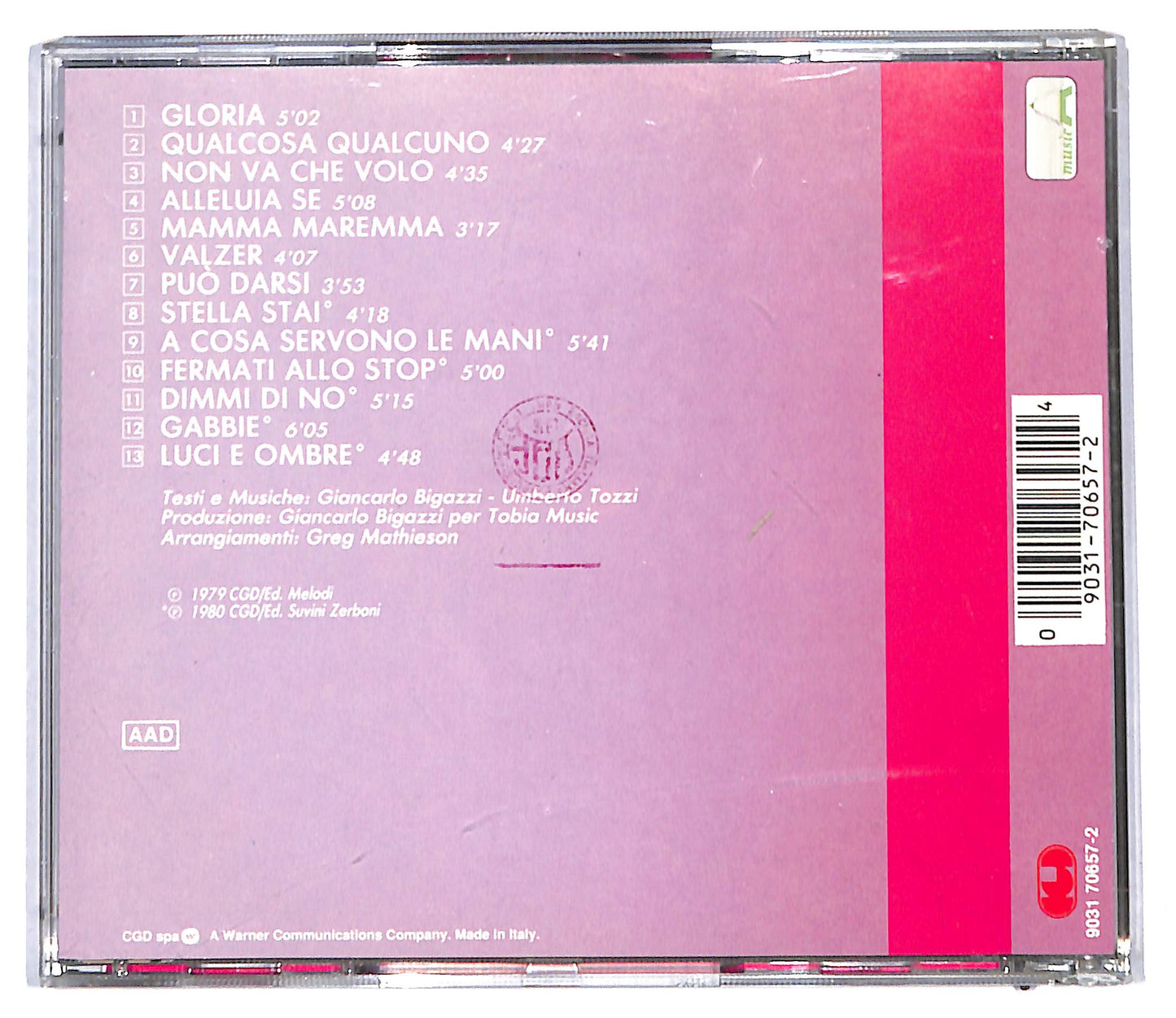 EBOND Umberto Tozzi - Stella Stai CD CD096048