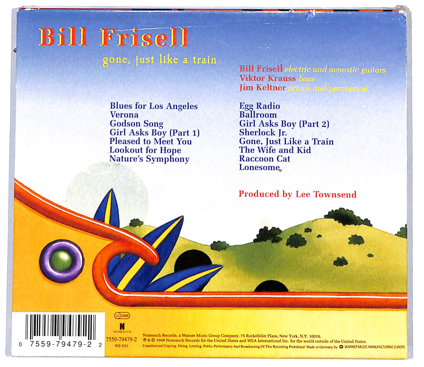EBOND Bill Frisell - Gone, Just Like A Train (slipcase) CD CD096051