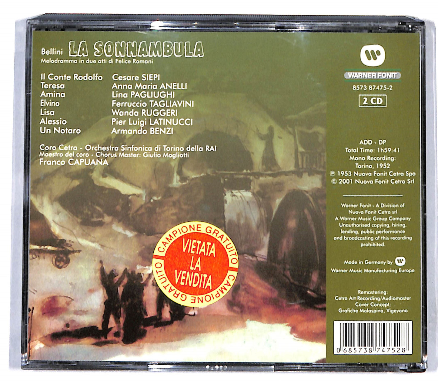 EBOND La Sonnambula - Vincenzo Bellini CD CD096058