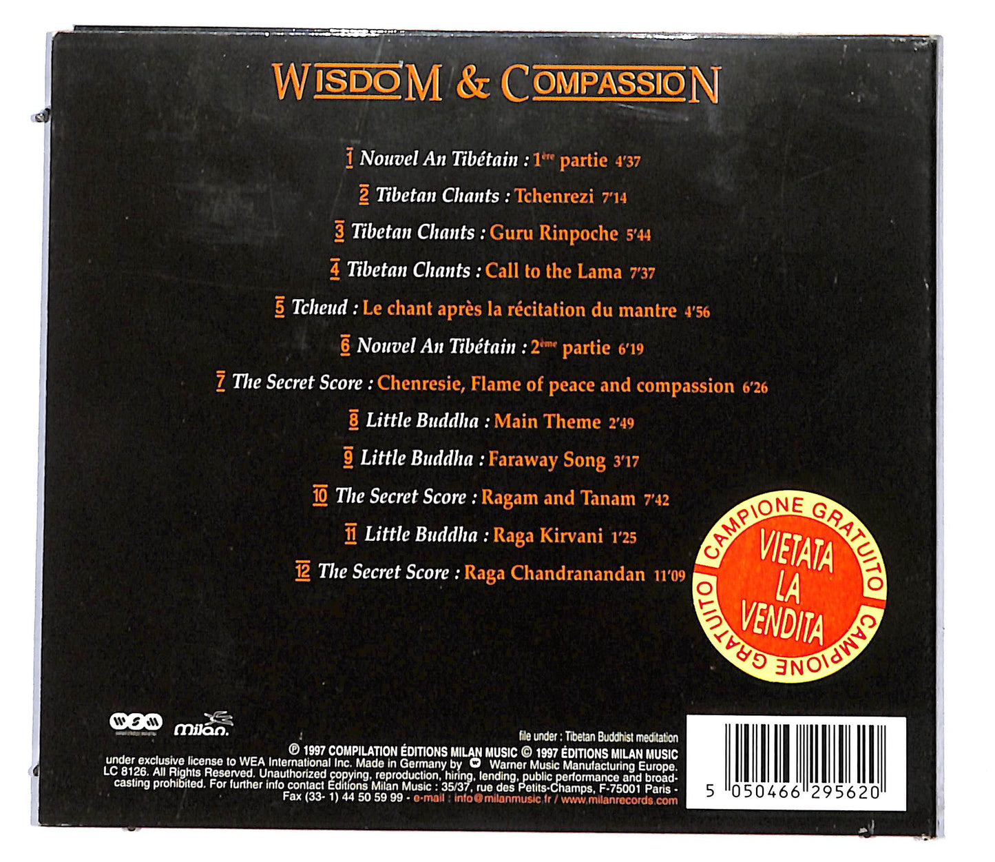EBOND Various - Wisdom & Compassion CD CD096121
