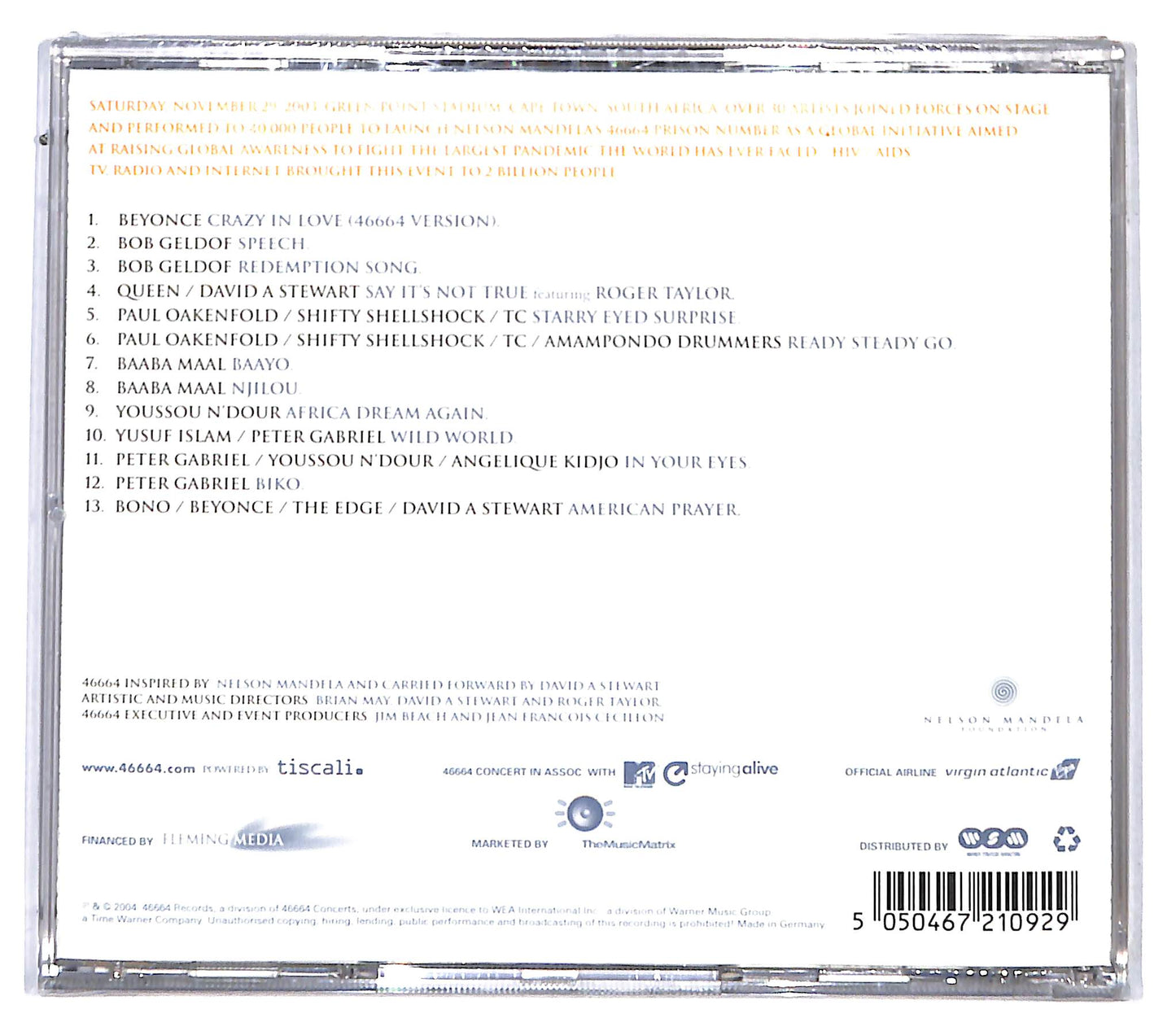 EBOND Various - 46664 - Part 1 African Prayer CD CD096123