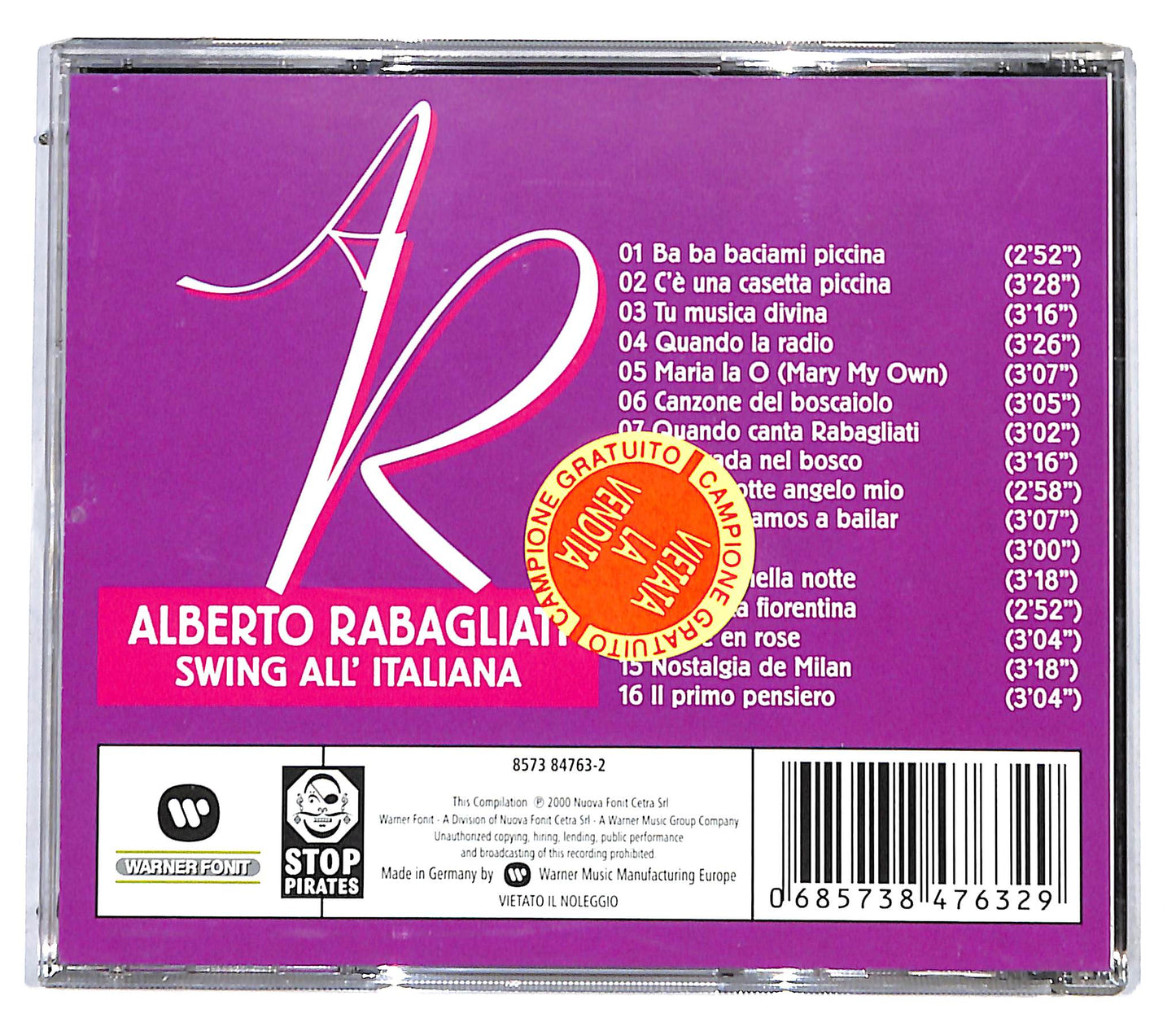 EBOND Alberto Rabagliati - Swing All'Italiana CD CD096227