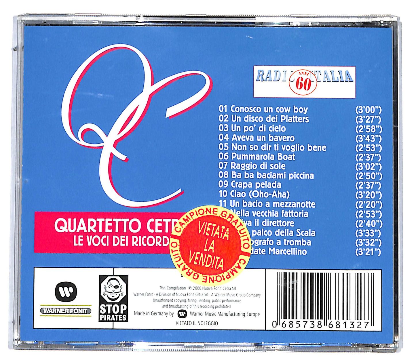 EBOND Quartetto Cetra - Le Voci Dei Ricordi CD CD096233