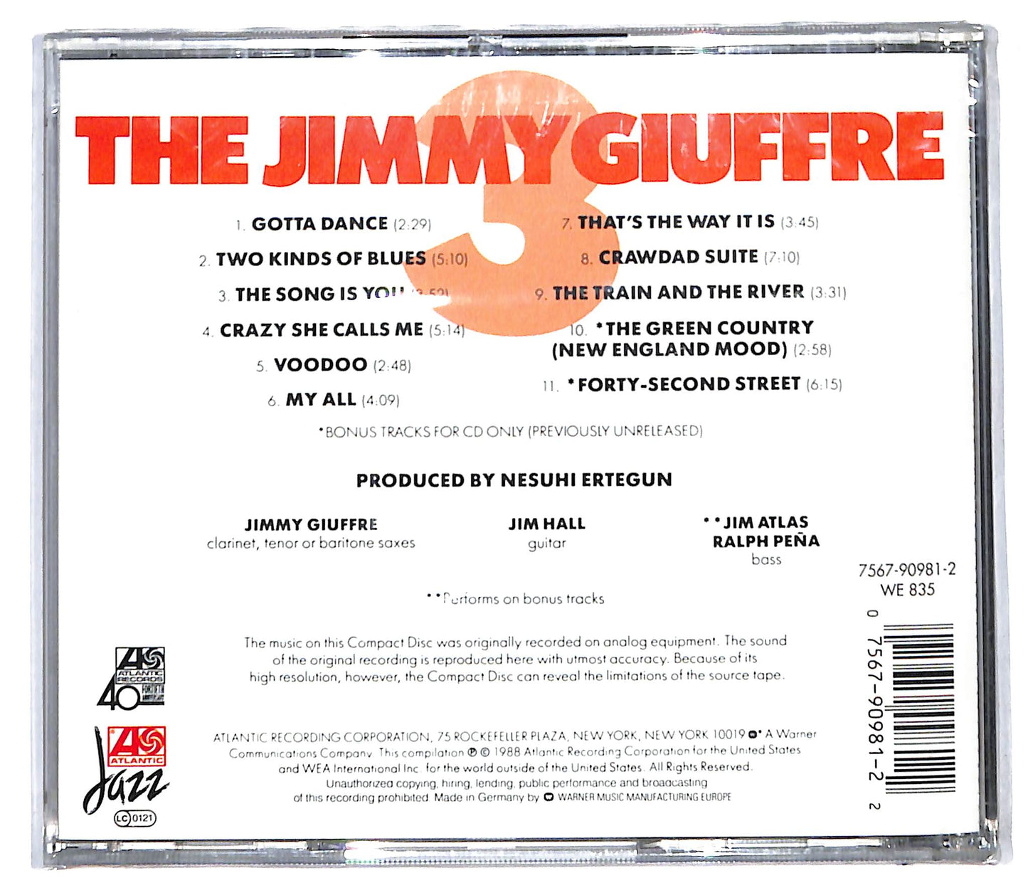 EBOND The Jimmy Giuffre 3 CD CD096245