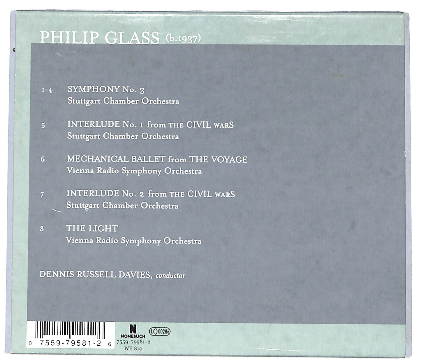 EBOND Philip Glass - Symphony No 3 CD CD096258