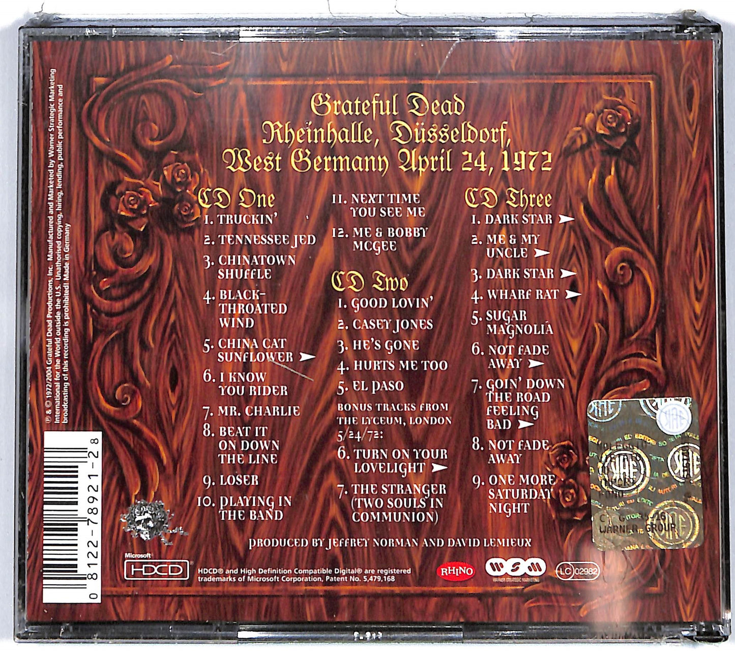 EBOND Grateful Dead - Rockin' The Rhein With The Grateful Dead (3 dischi) CD CD096336