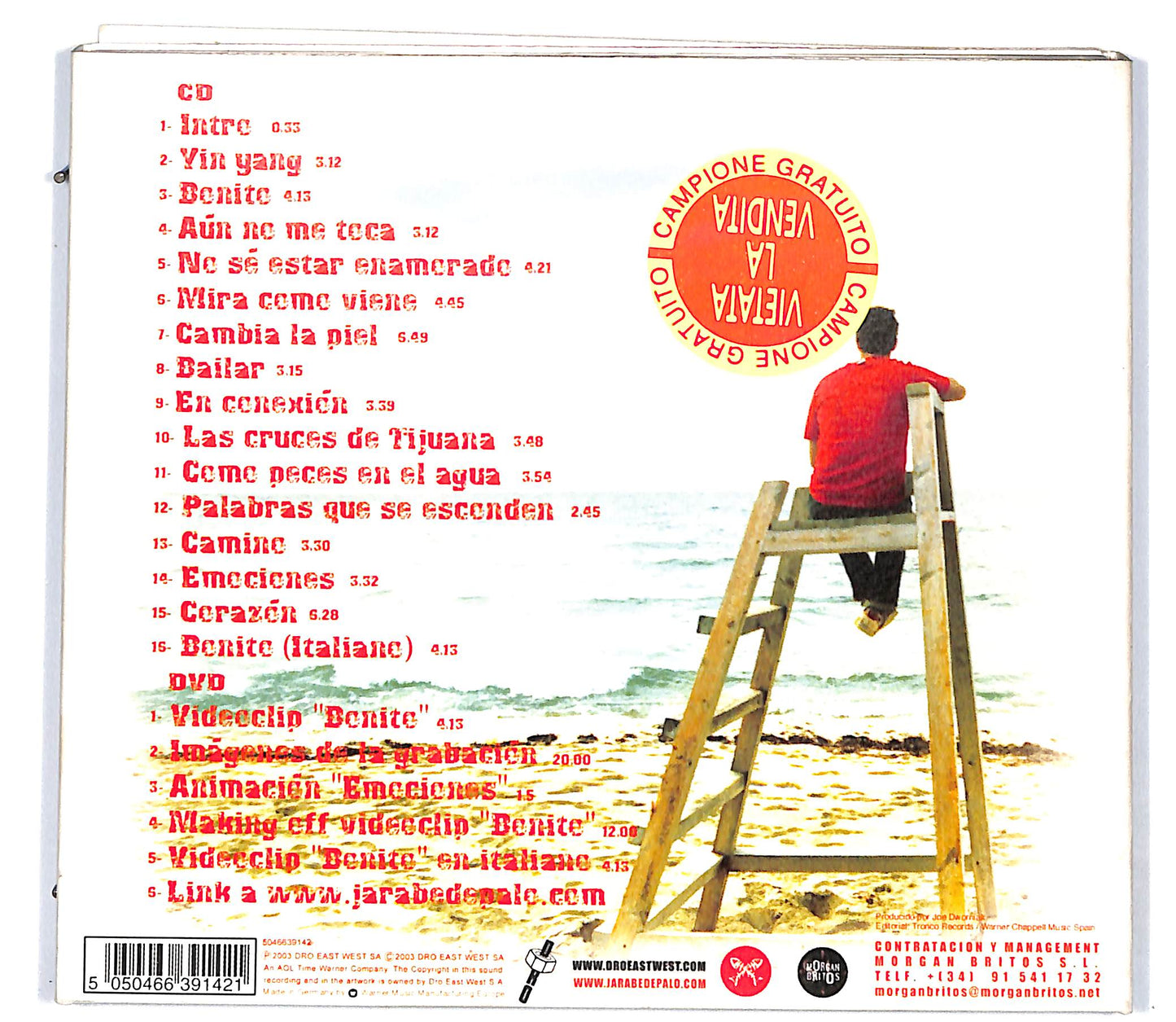 EBOND Jarabe De Palo - Bonito Digipack + DVD CD CD096357