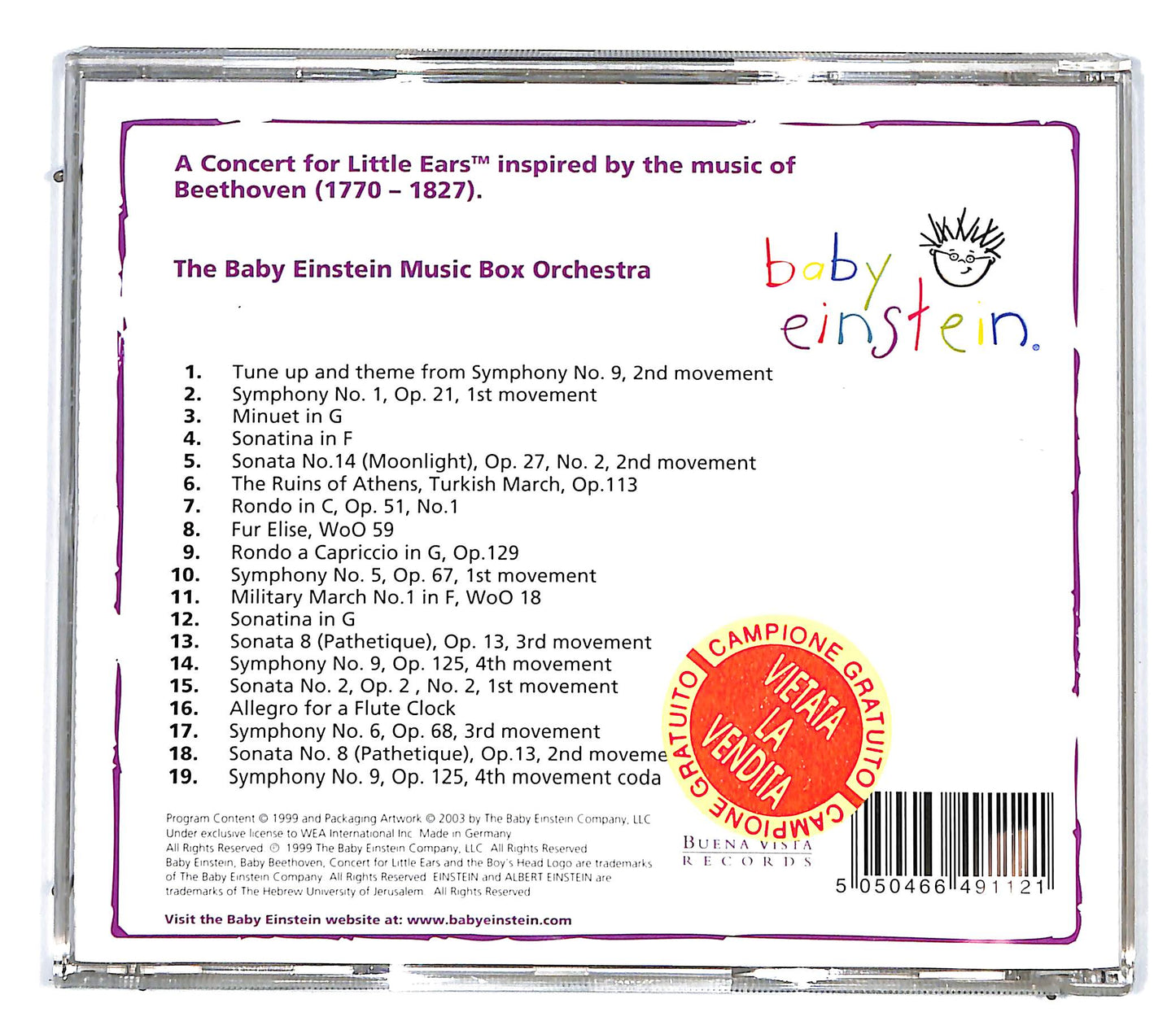 EBOND The Baby Einstein - Baby Beethoven CD CD096433
