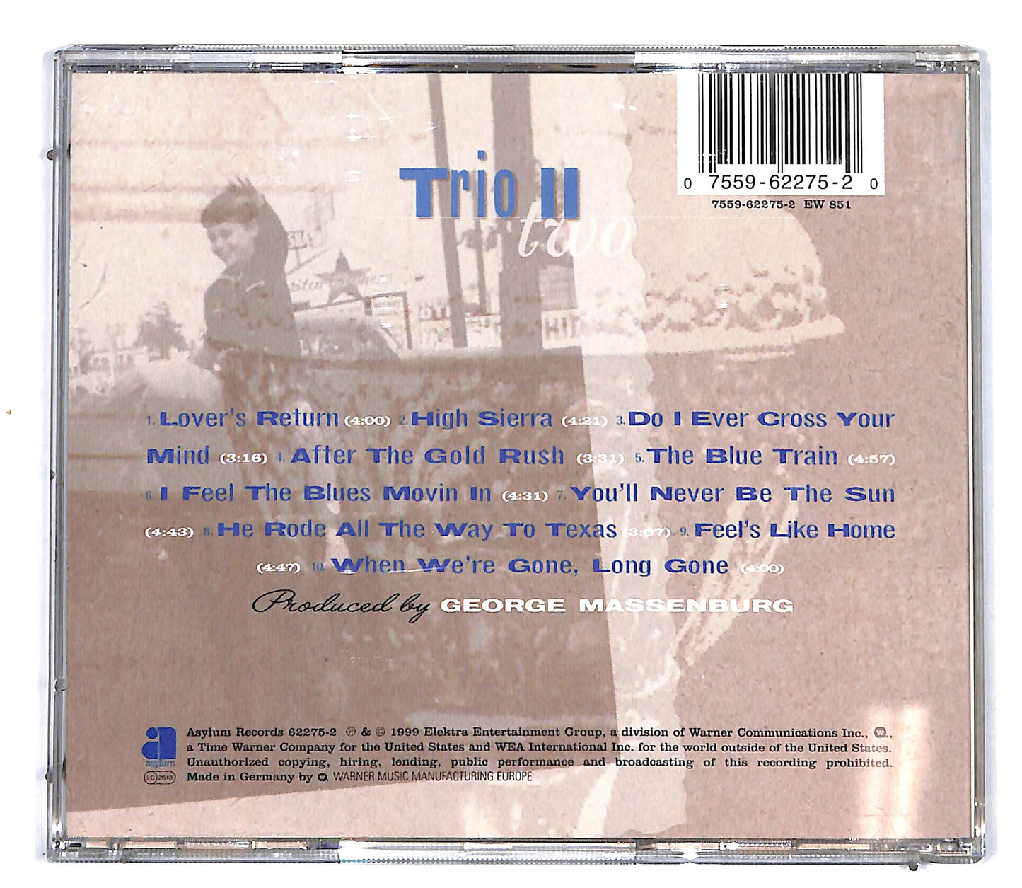 EBOND Emmylou Harris Linda Ronstadt Dolly Parton - Trio II CD CD096456
