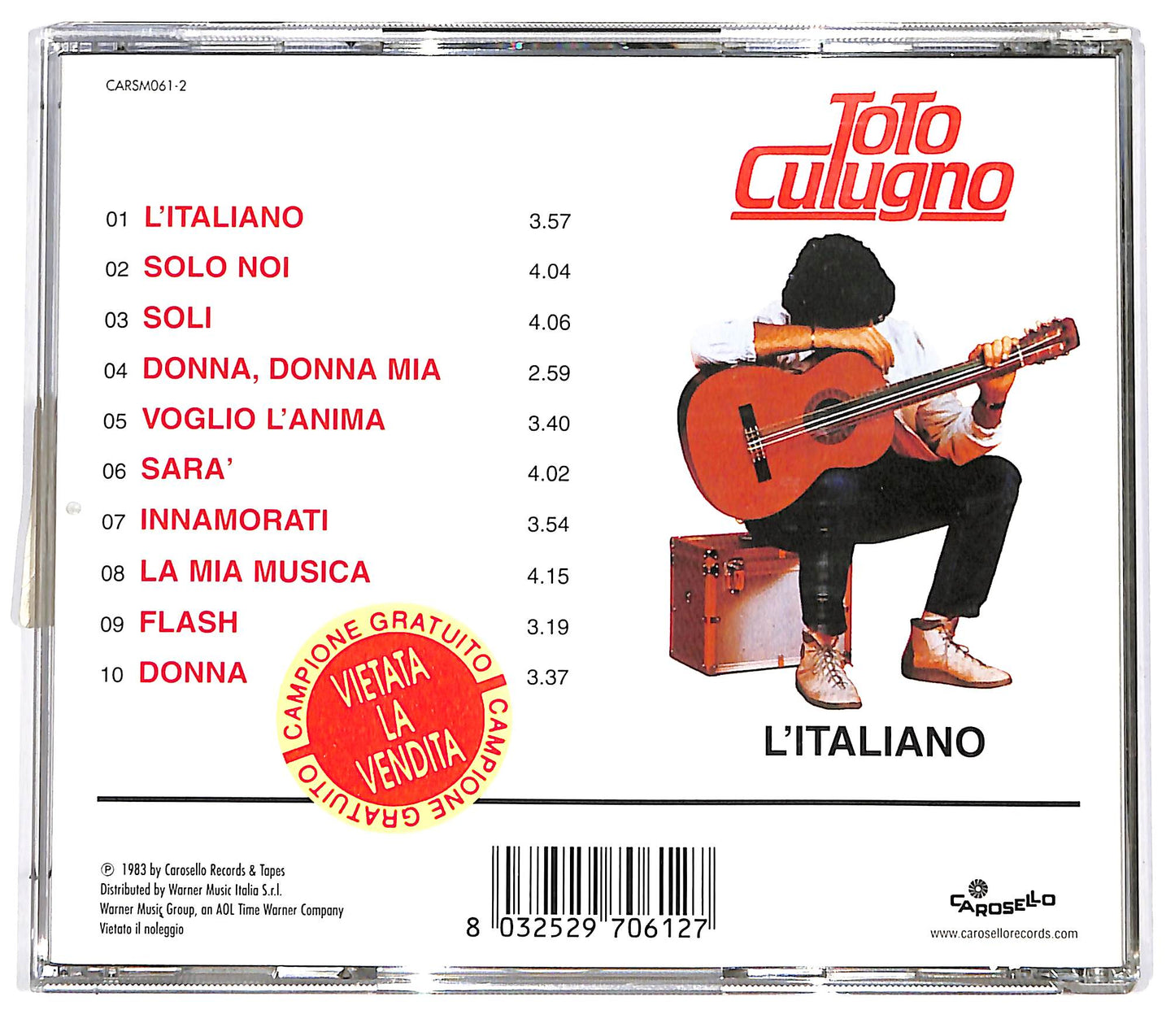 EBOND Toto Cutugno - L'Italiano CD CD096506
