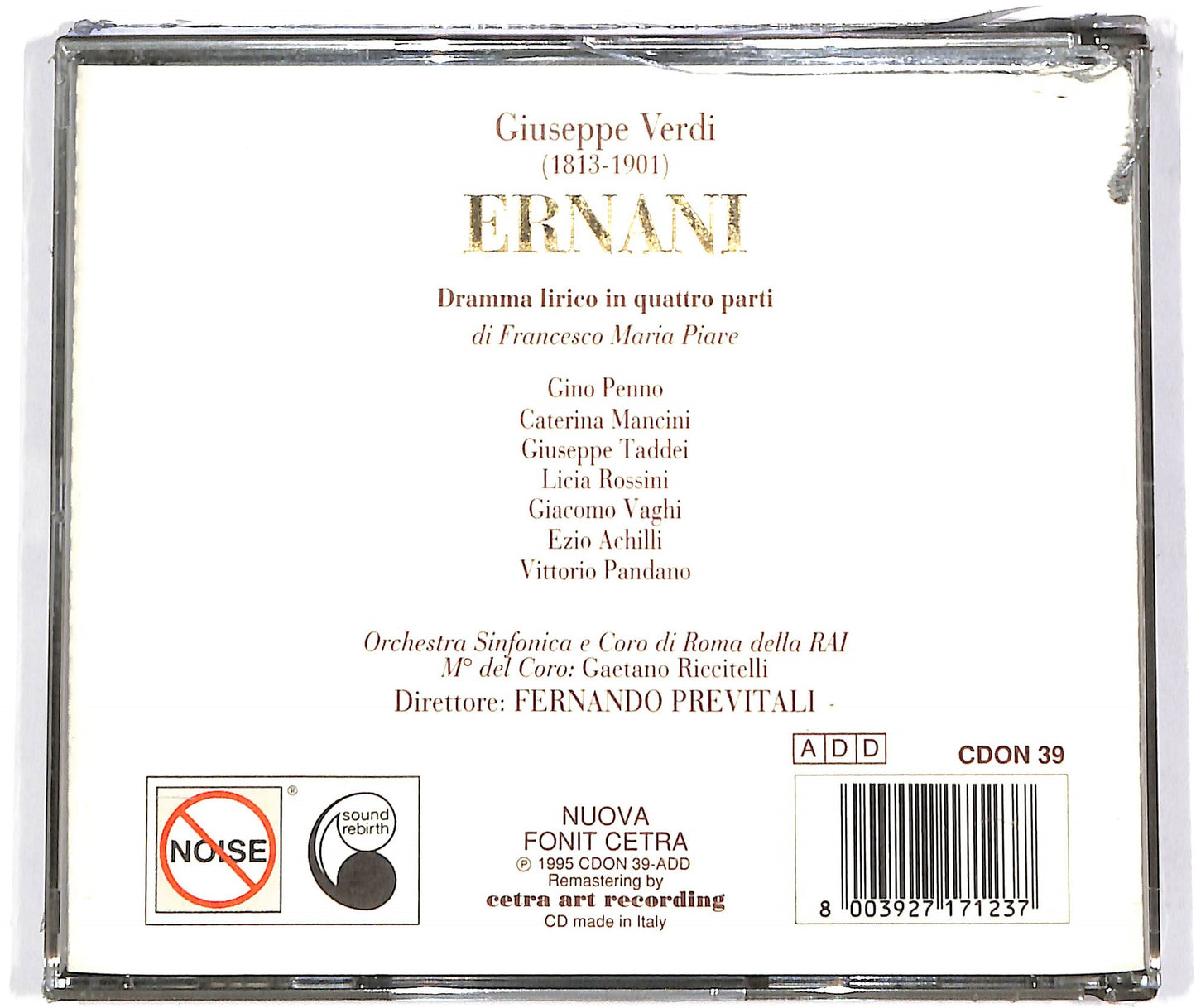 EBOND Giuseppe Verdi - Ernani - Classic Collection Box 2CD CD096511