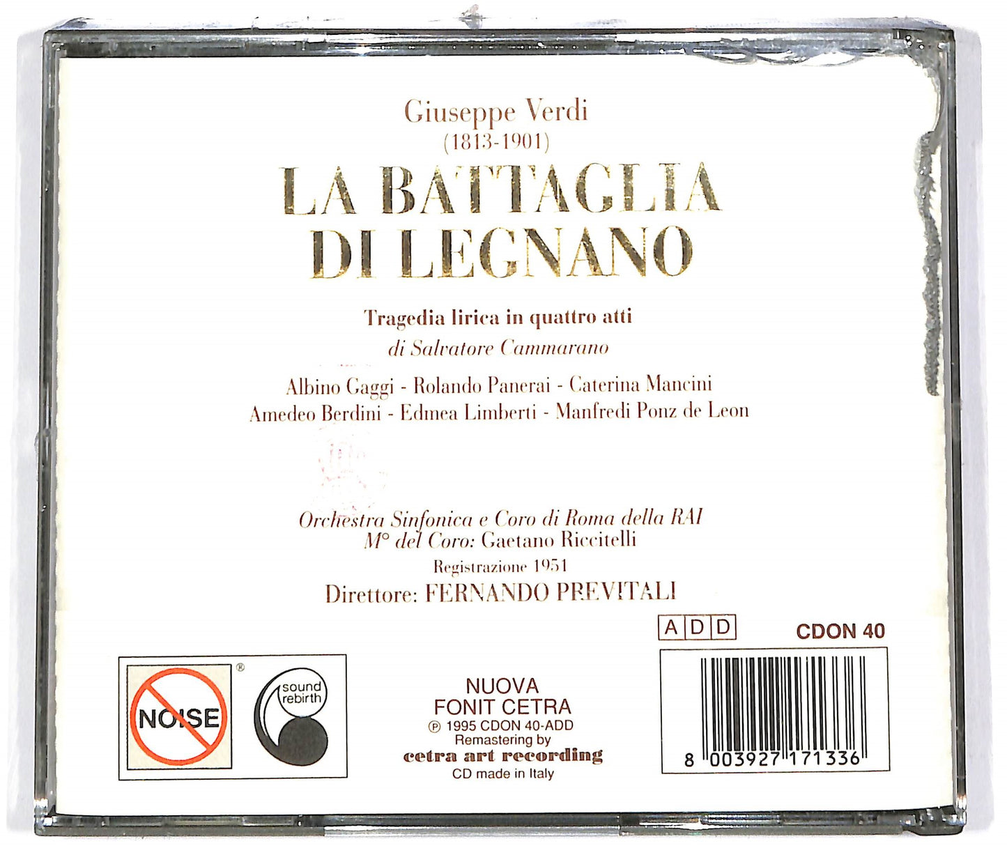 EBOND Giuseppe Verdi - La battaglia di Legnano - Classic Collection CD CD096513
