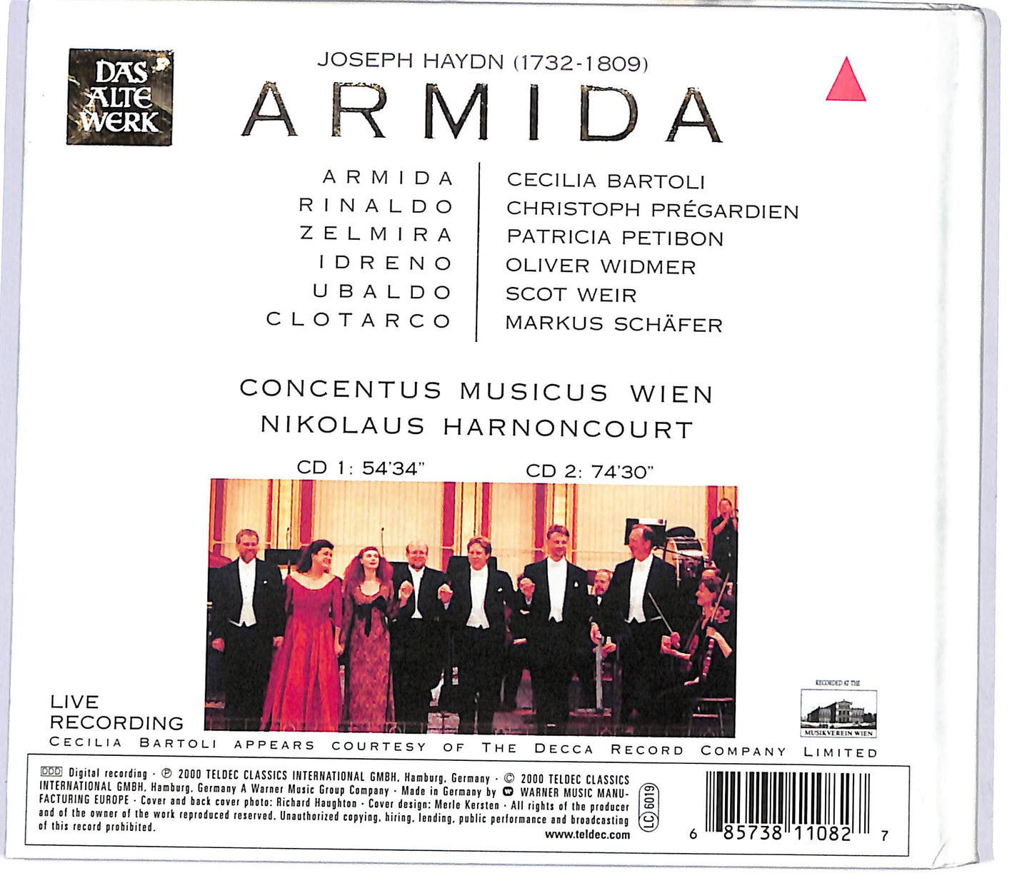 EBOND Concentus Musicus Wien, Harnoncourt - Armida CD CD096636