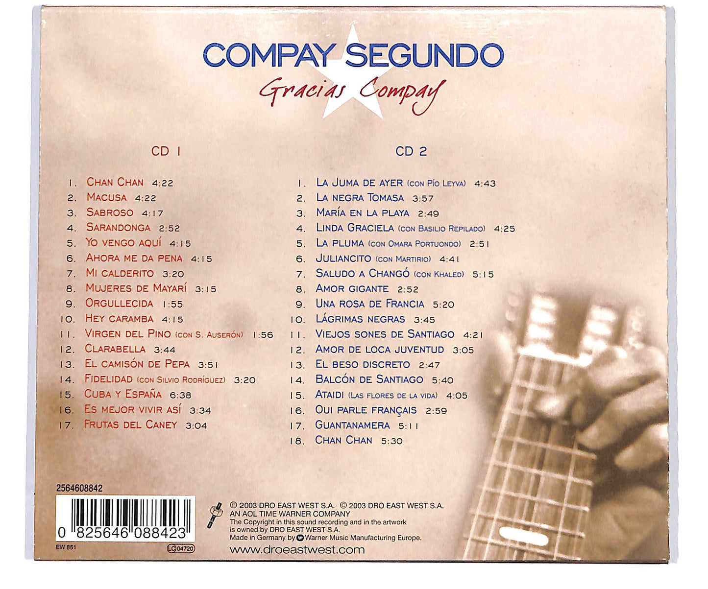 EBOND Compay Segundo - Gracias Compay CD CD096659