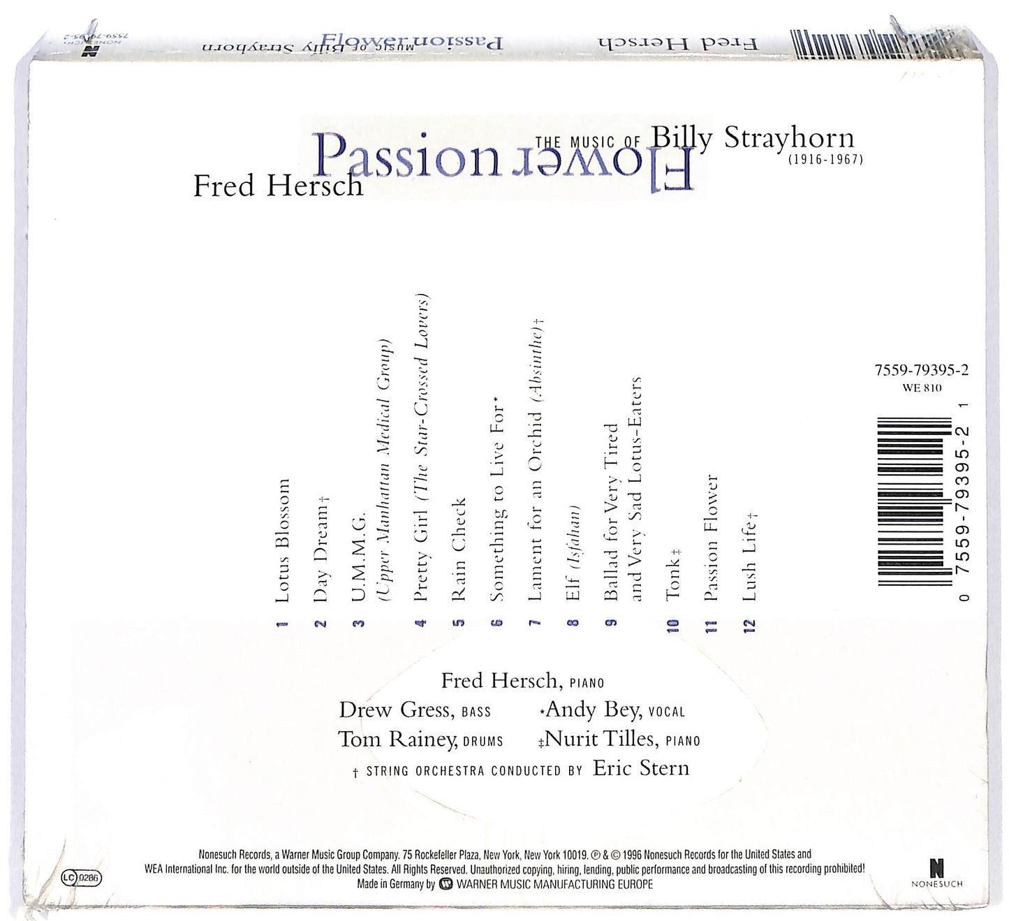 EBOND Fred Hersch - Passion Flower-The Music Of Billy Strayhorn CD CD096666