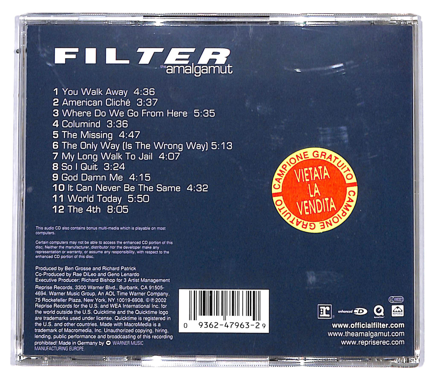 EBOND Filter - The Amalgamut CD CD096705