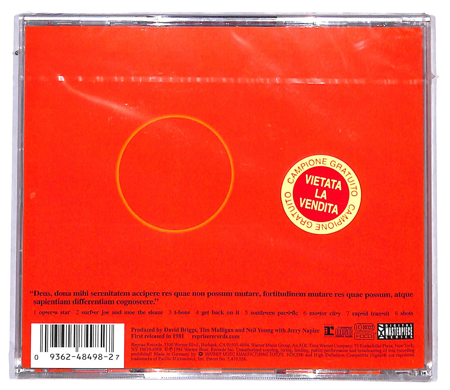 EBOND Neil Young & Crazy Horse - Reactor CD CD096751