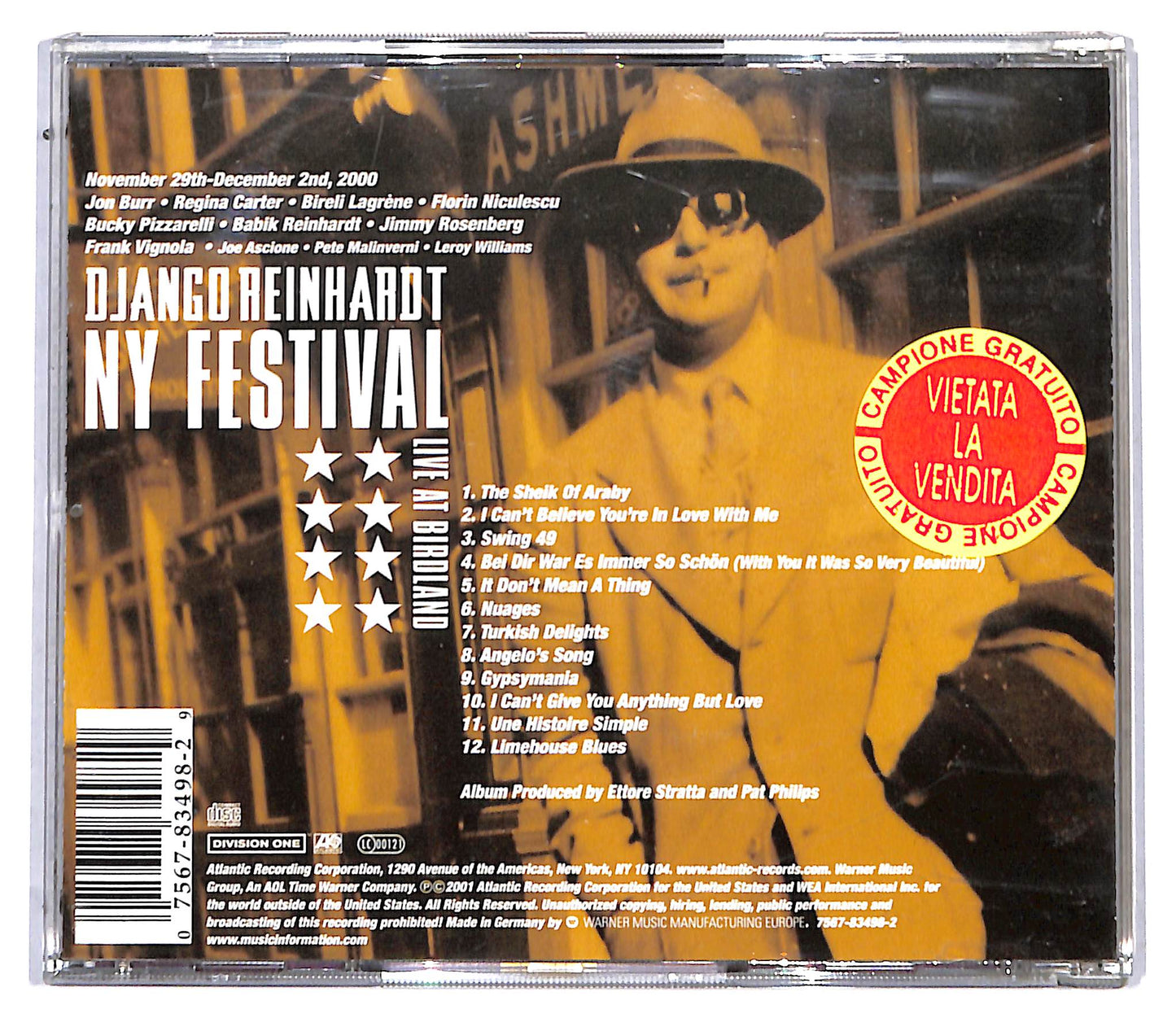 EBOND Django Reinhardt NY Festival Live At Birdland CD CD096815
