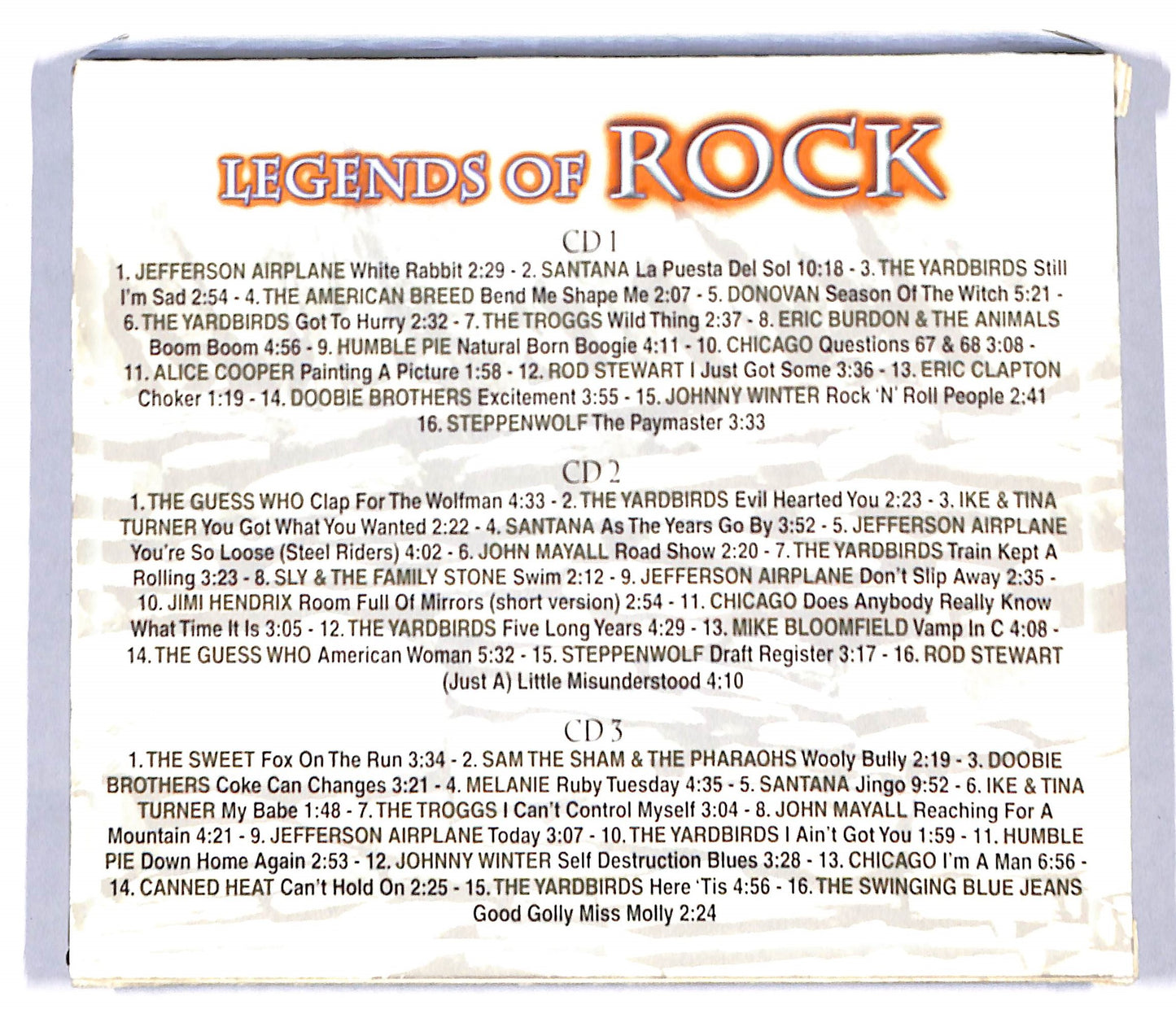 EBOND Various - Legends Of Rock (BOX 3CD) CD096907