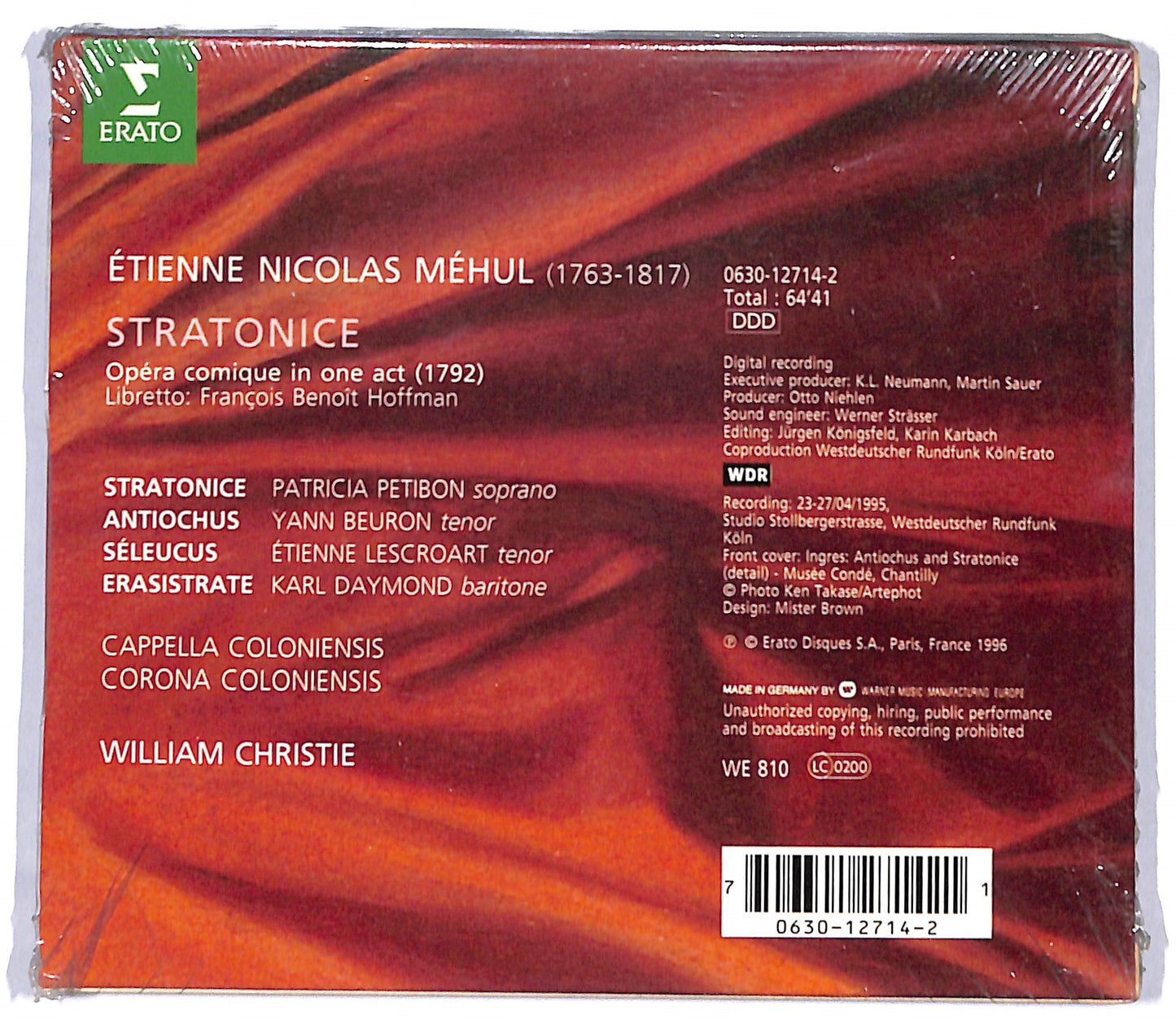EBOND Mehul Stratonice - William Christie CD CD096916
