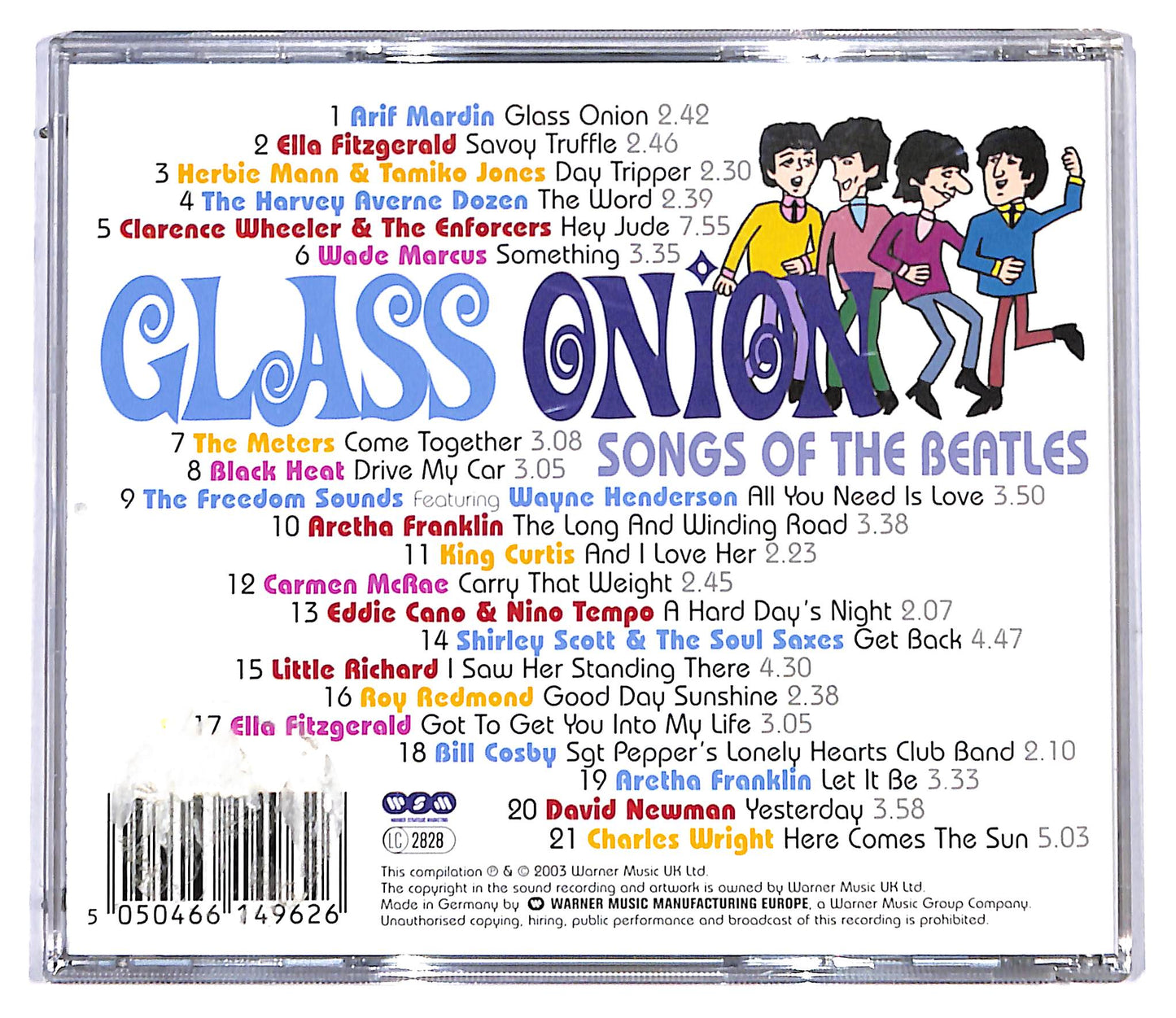 EBOND Glass Onion - Songs Of The Beatles From The Atlantic CD CD096931
