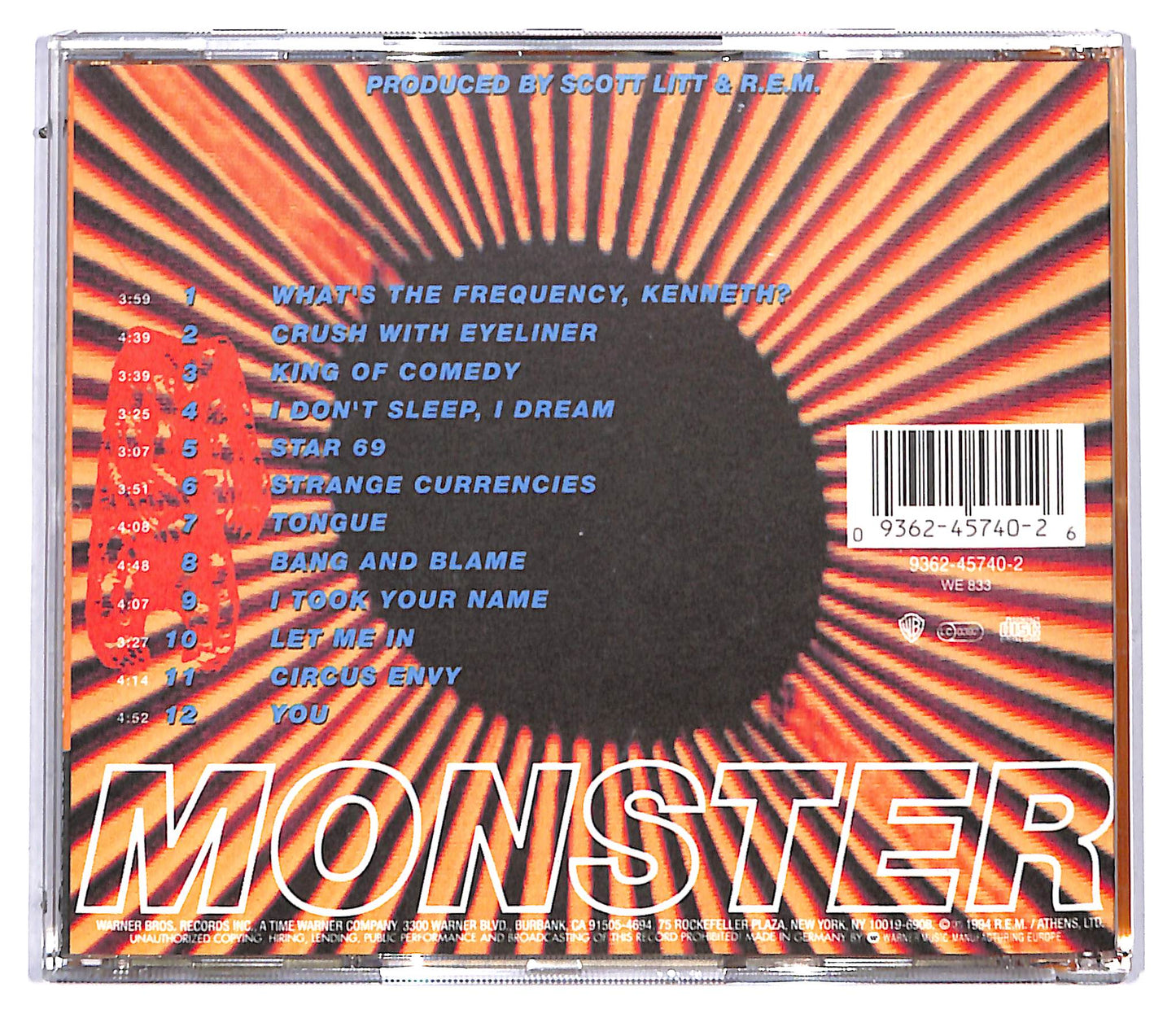 EBOND R.E.M. - Monster CD CD096932