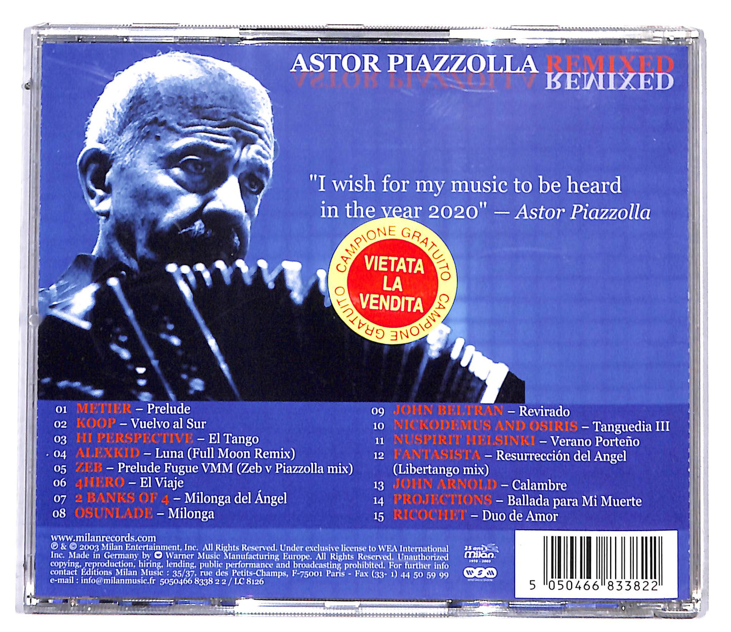 EBOND Astor Piazzolla - Astor Piazzolla Remixed CD CD097003