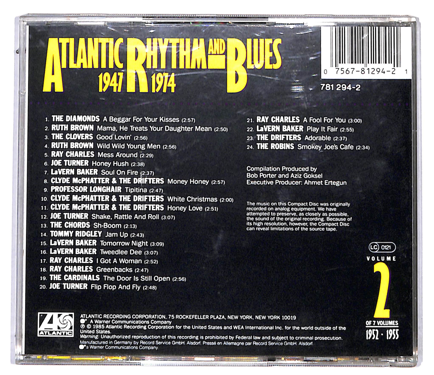 EBOND Atlantic Rhythm & Blues 1947-1974, Volume 2 1952-1955 CD CD097006