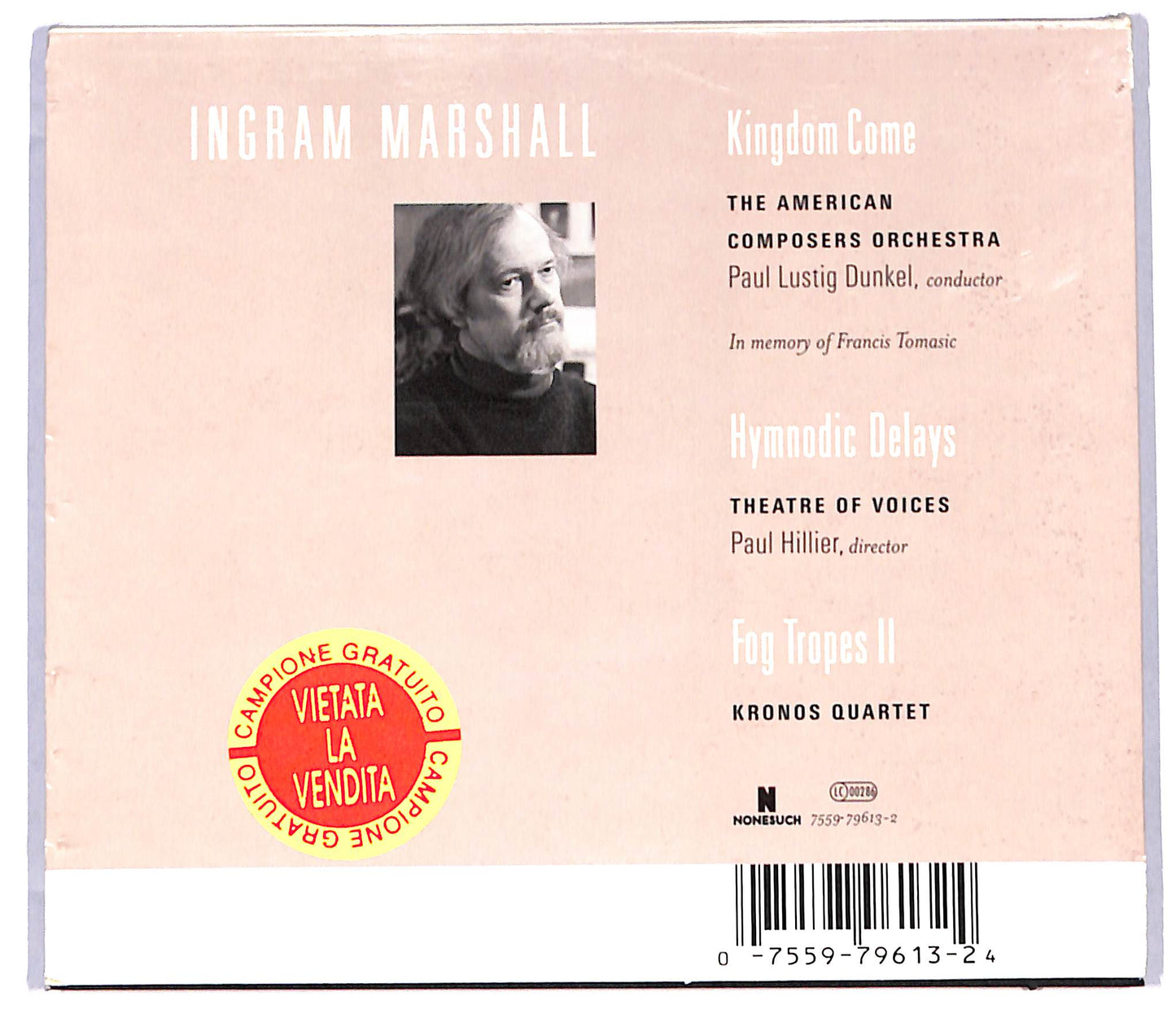 EBOND Ingram Marshall - Kingdom Come (SLIPCASE) CD CD097011