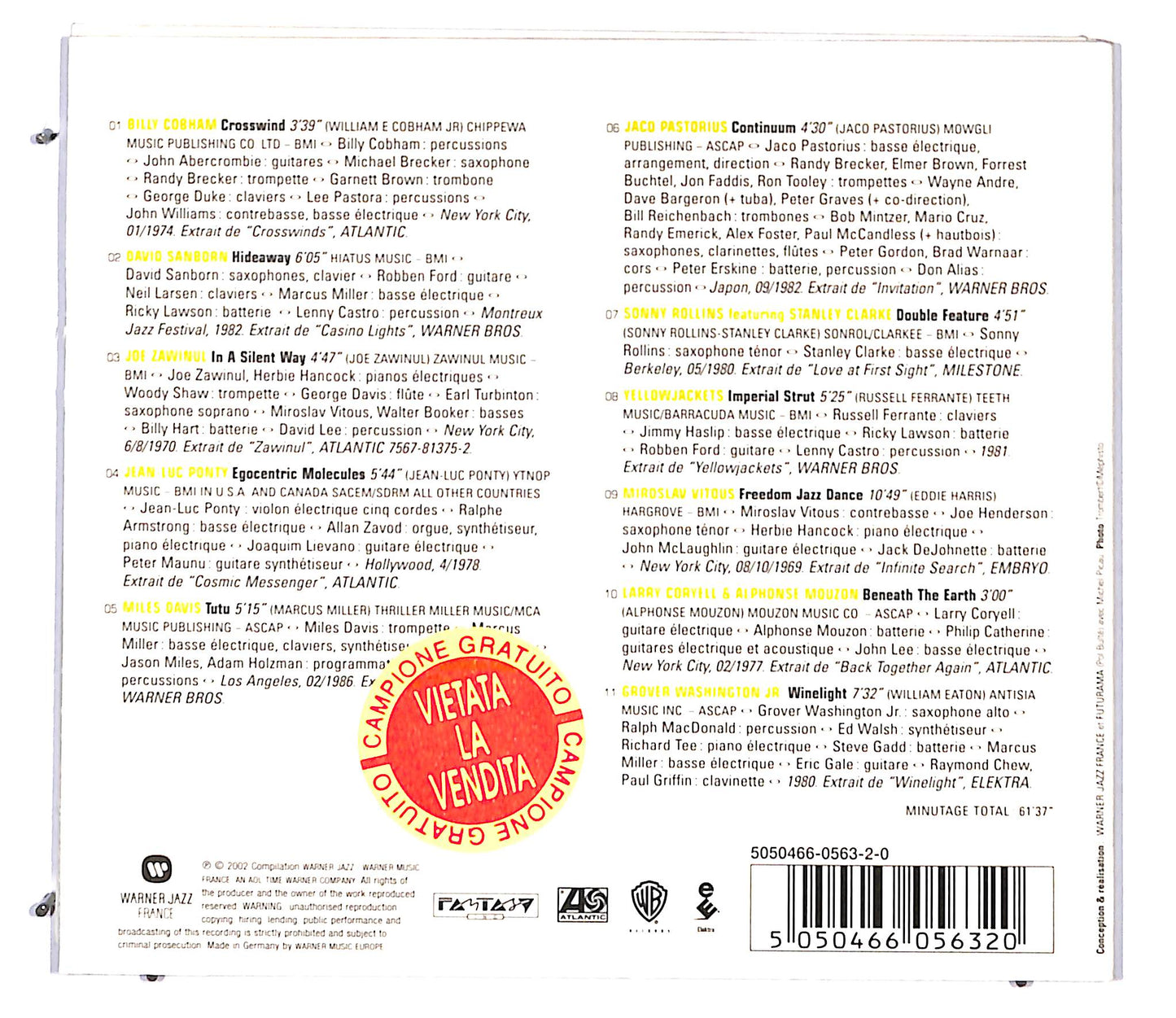 EBOND Various - What's Jazz? Fusion CD CD097014