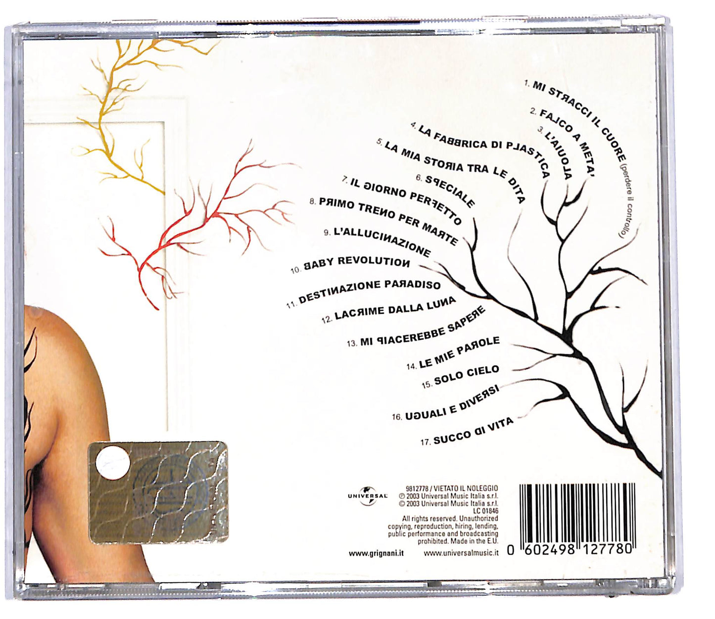 EBOND Gianluca Grignani - Succo Di Vita CD CD097017