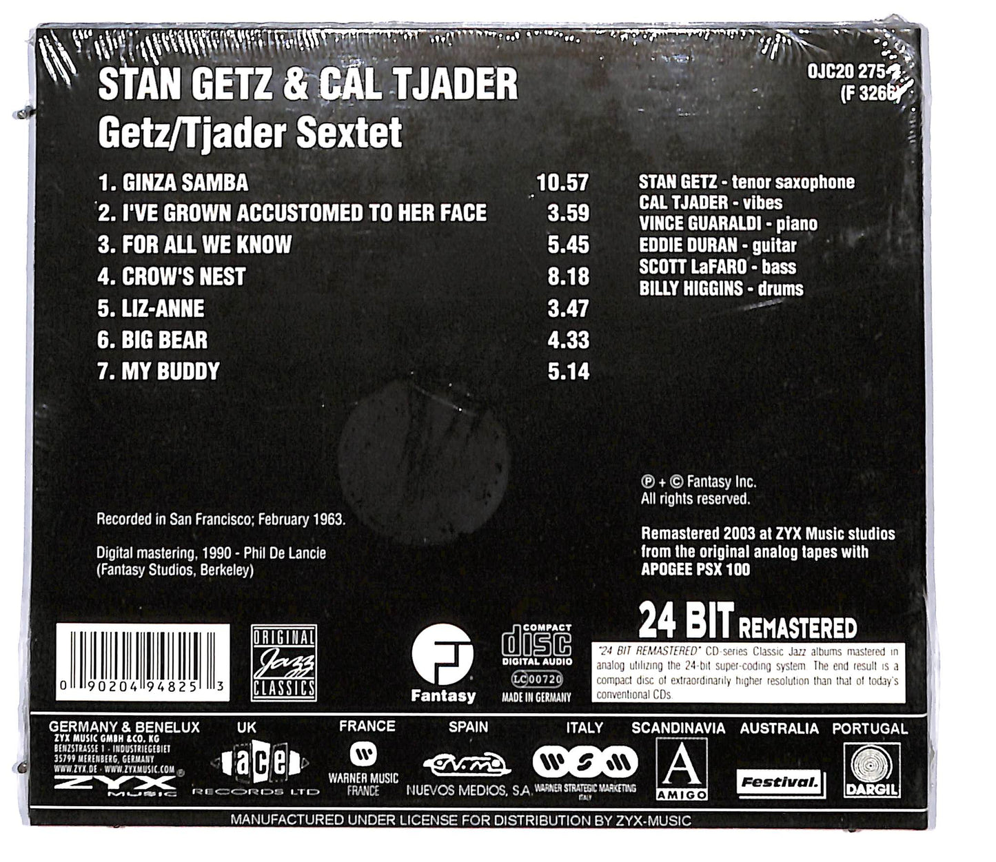 EBOND Stan Getz & Cal Tjader - Getz - Tjader Sextet CD CD097025