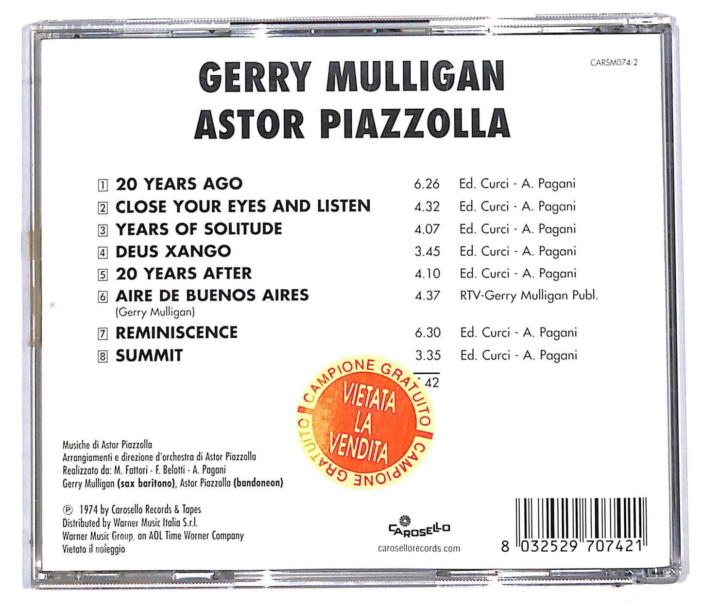 EBOND Gerry Mulligan - Astor Piazzola - Summit CD CD097033
