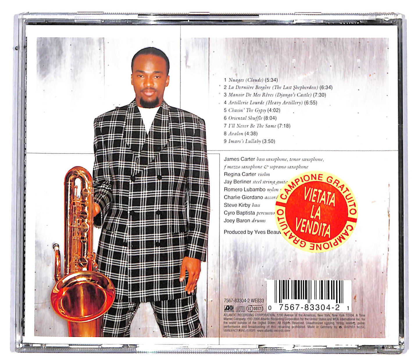 EBOND James Carter (3) - Chasin' The Gypsy CD CD097038