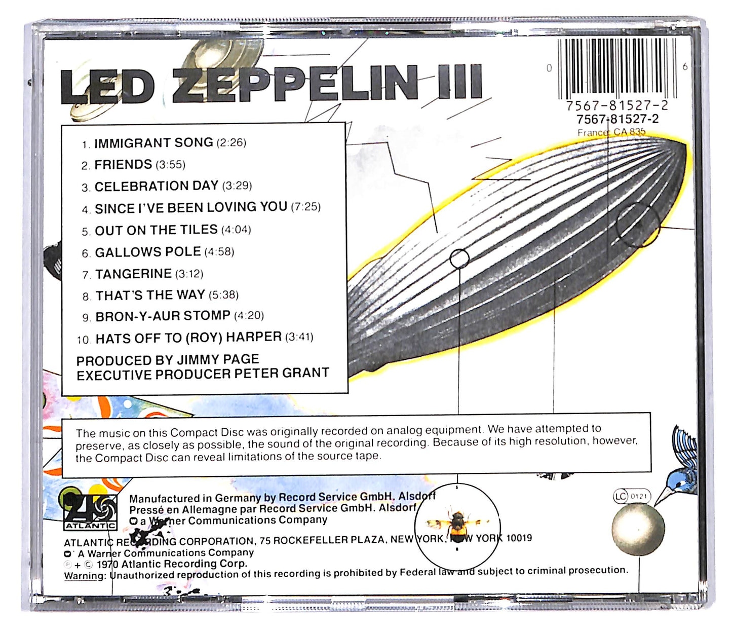 EBOND Led Zeppelin - Led Zeppelin III CD CD097116