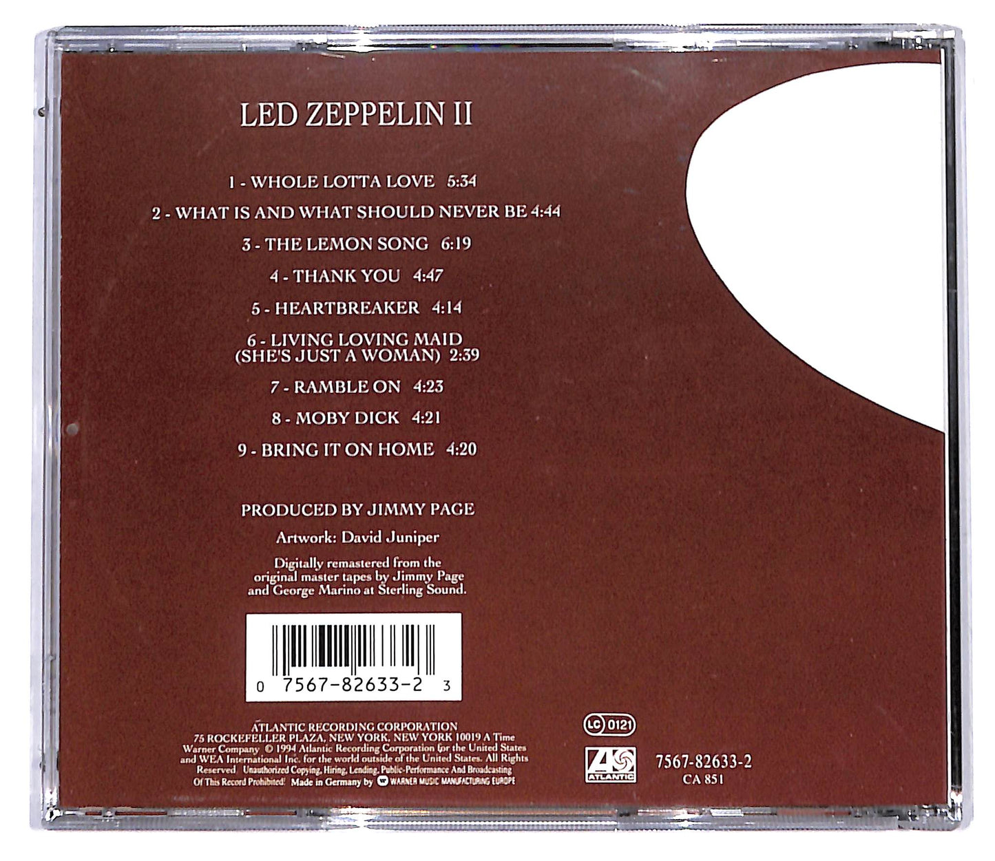 EBOND Led Zeppelin - Led Zeppelin II CD CD097117
