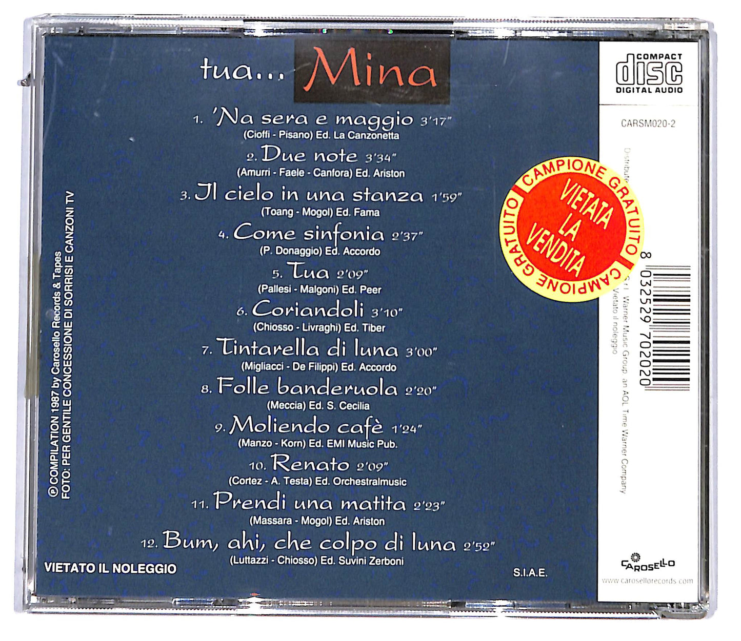 EBOND Mina (3) - Tua... Mina CD CD097119