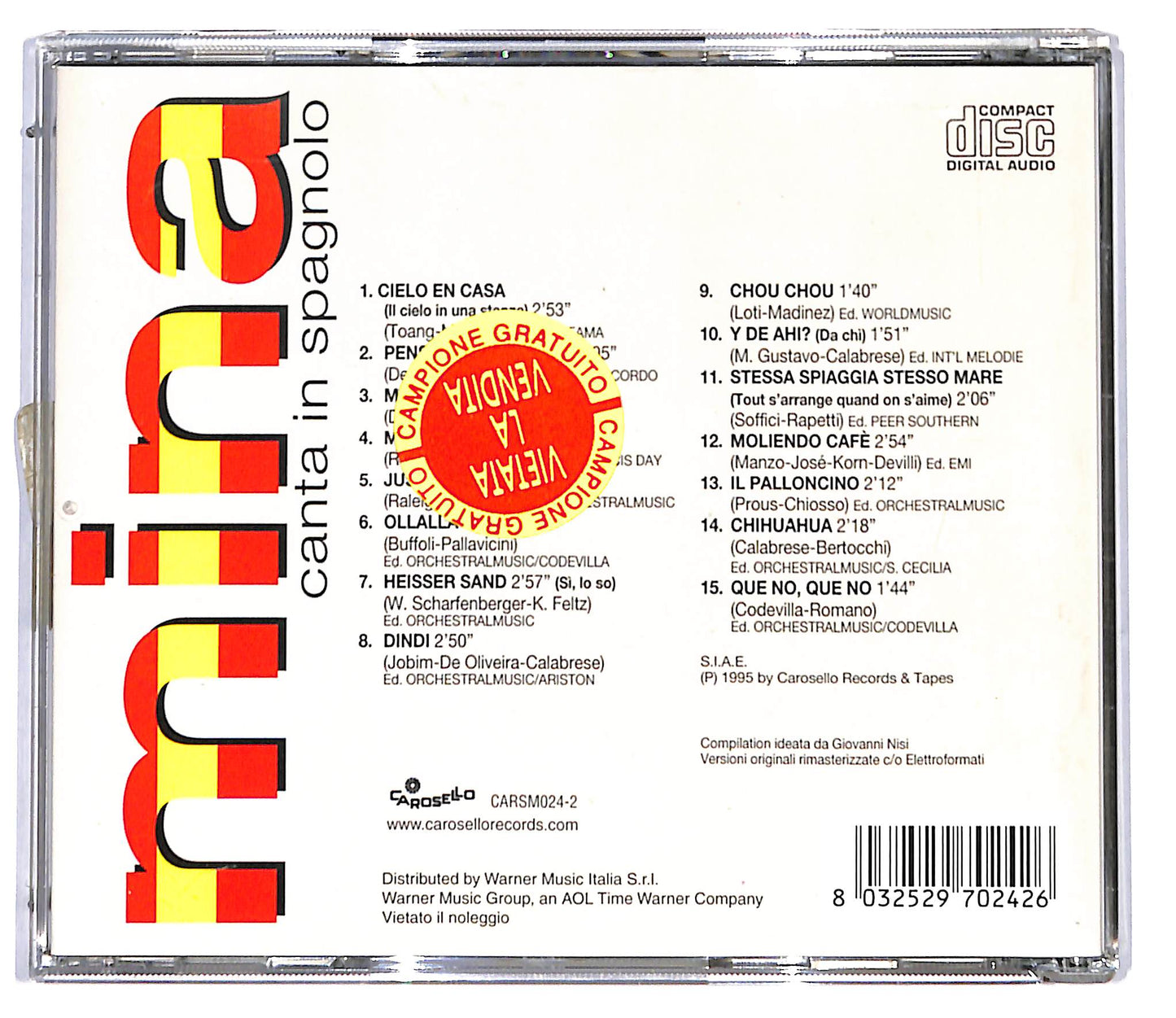 EBOND Mina (3) - Canta In Spagnolo CD CD097123