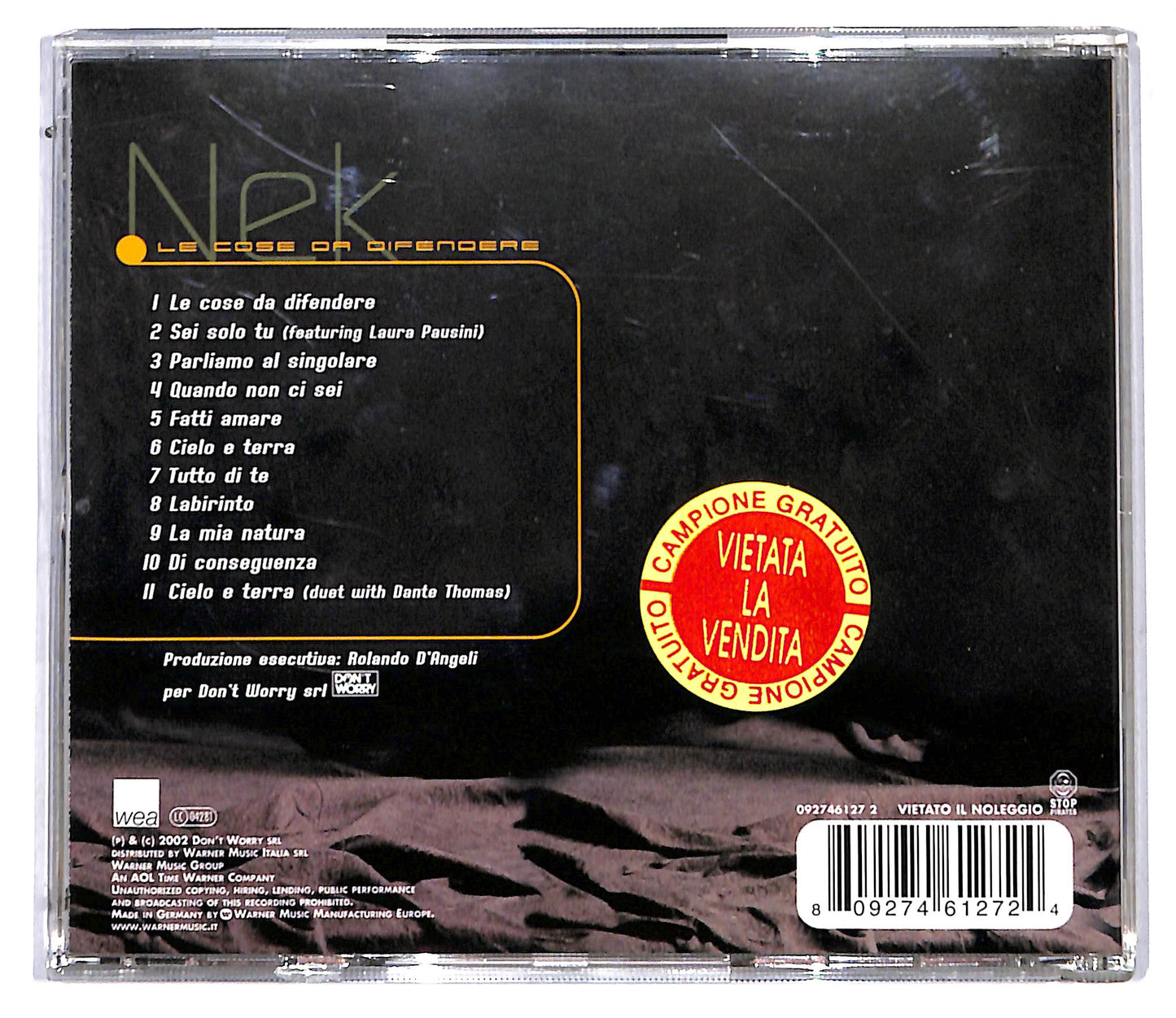 EBOND Nek - Le Cose Da Difendere CD CD097125
