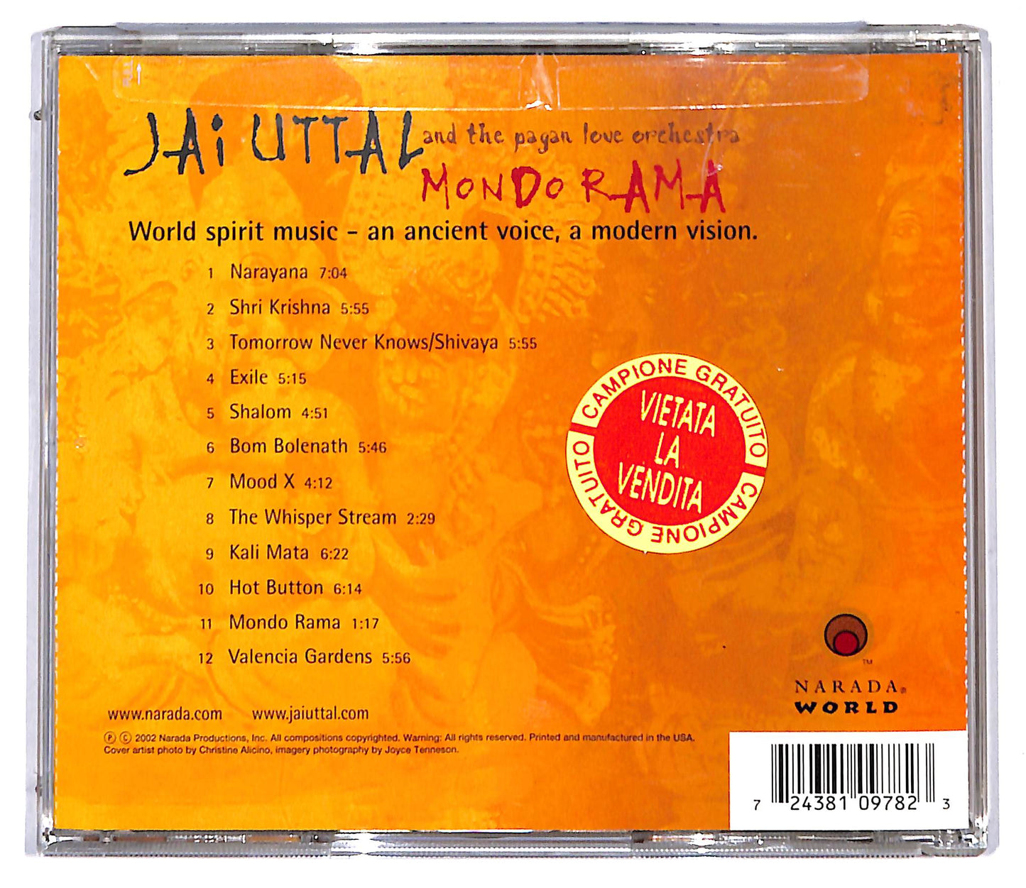 EBOND Jai Uttal & The Pagan Love Orchestra - Mondo Rama CD CD097132