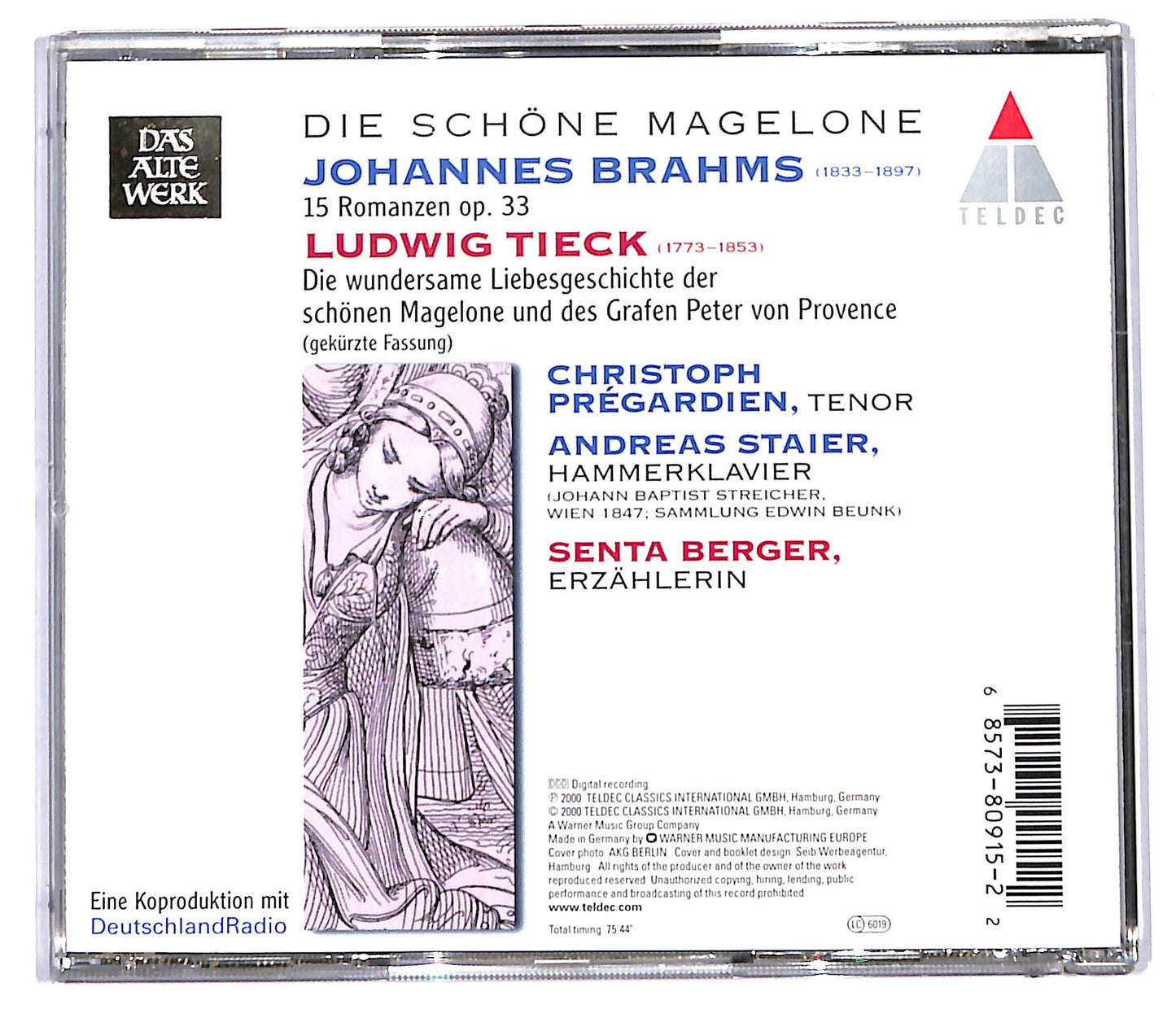 EBOND Brahms - Tieck - Die Schone Magelone CD CD097135