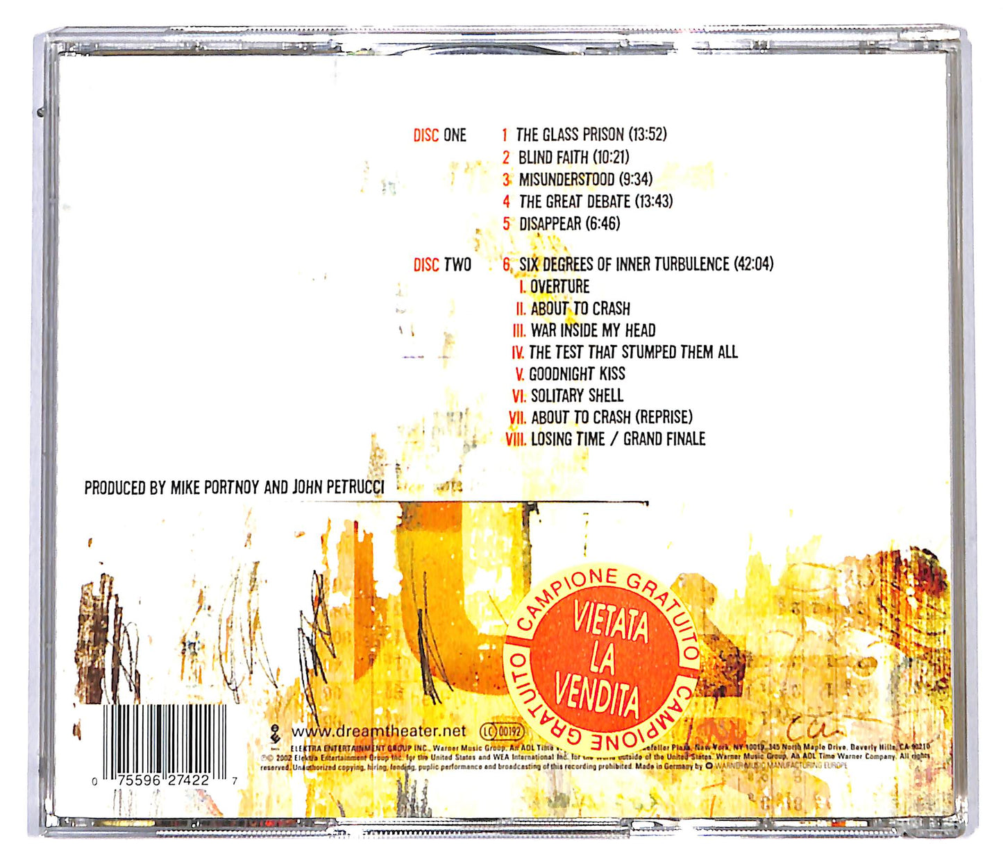 EBOND Dream Theater - Six Degrees Of Inner Turbulence CD CD097138