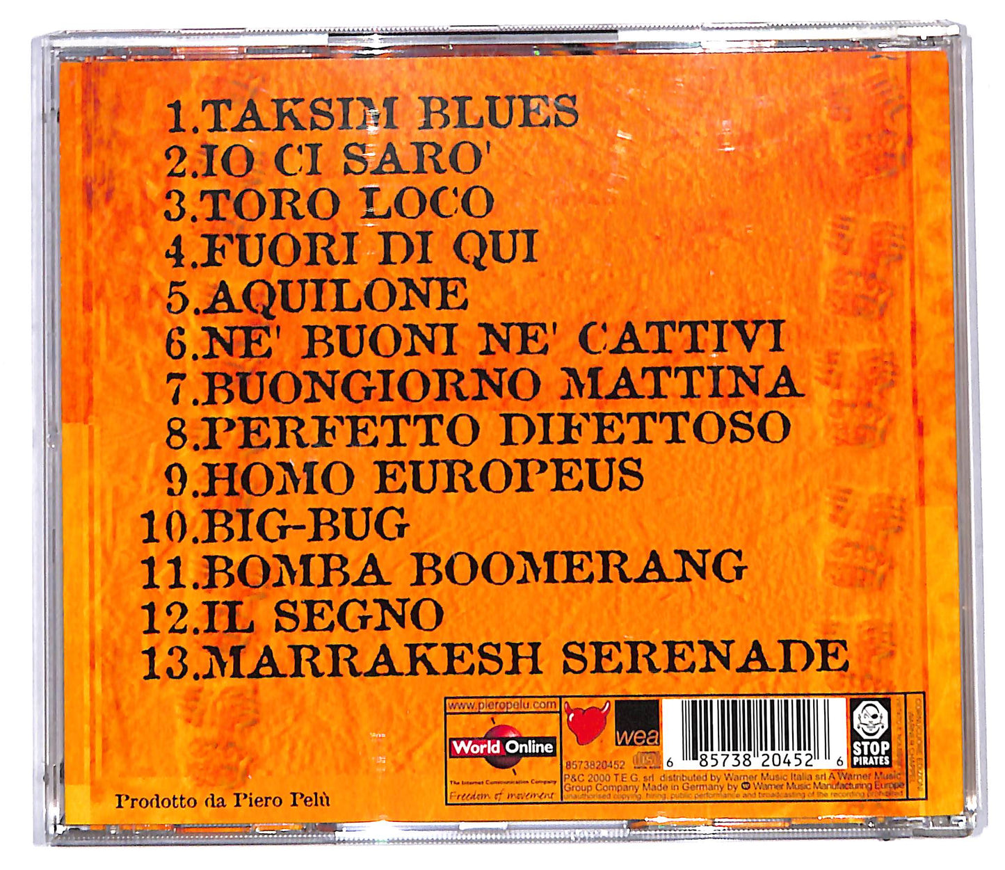 EBOND Piero Pelu - Ne Buoni Ne Cattivi CD CD097228