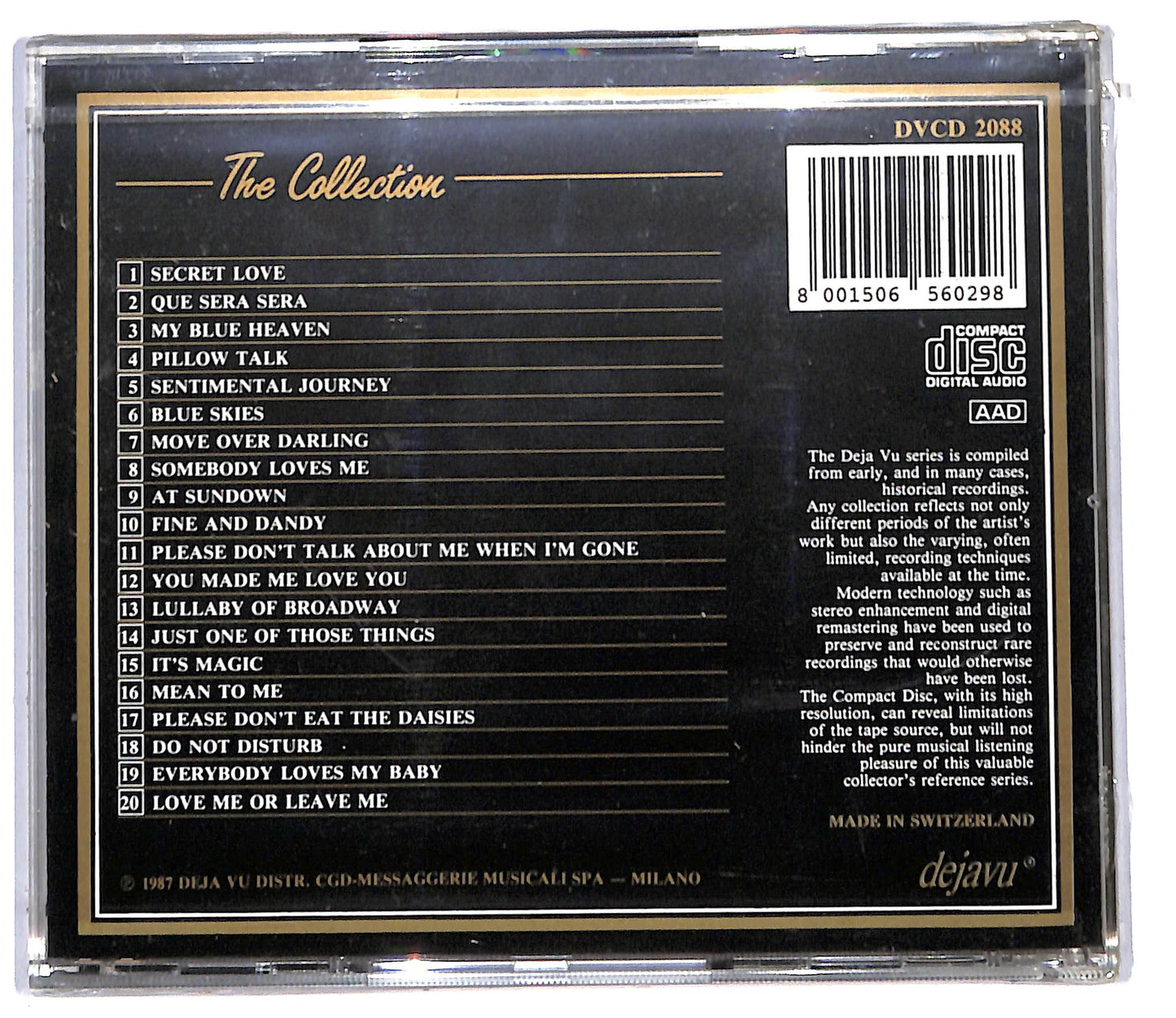 EBOND The Doris Day Collection - 20 Golden Greats CD CD097261