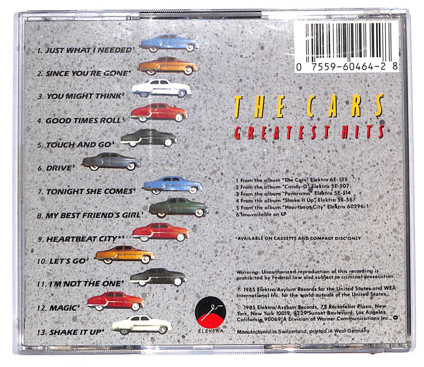 EBOND The Cars - The Cars Greatest Hits CD CD097506