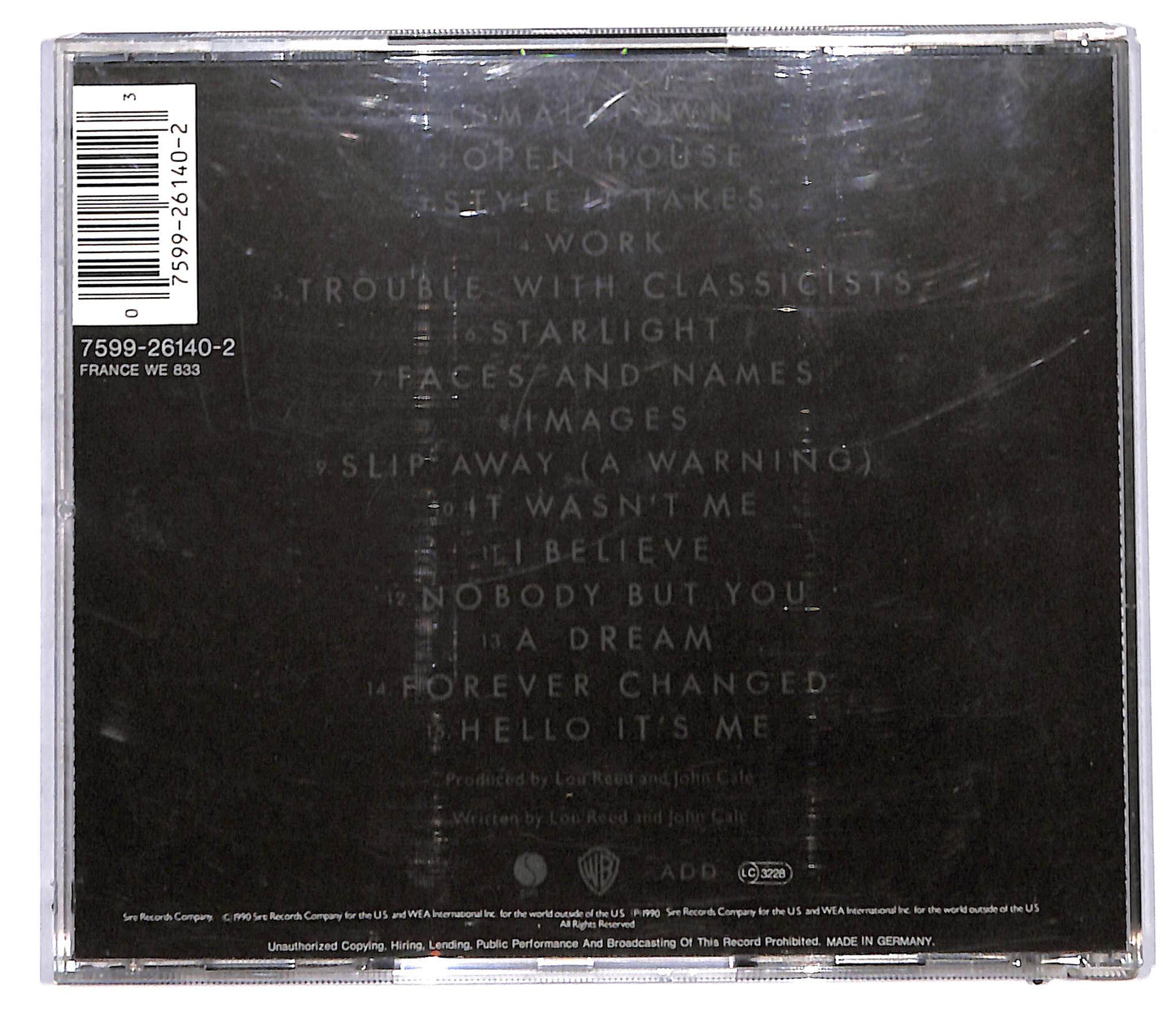 EBOND Lou Reed - John Cale - Songs For Drella CD CD097526