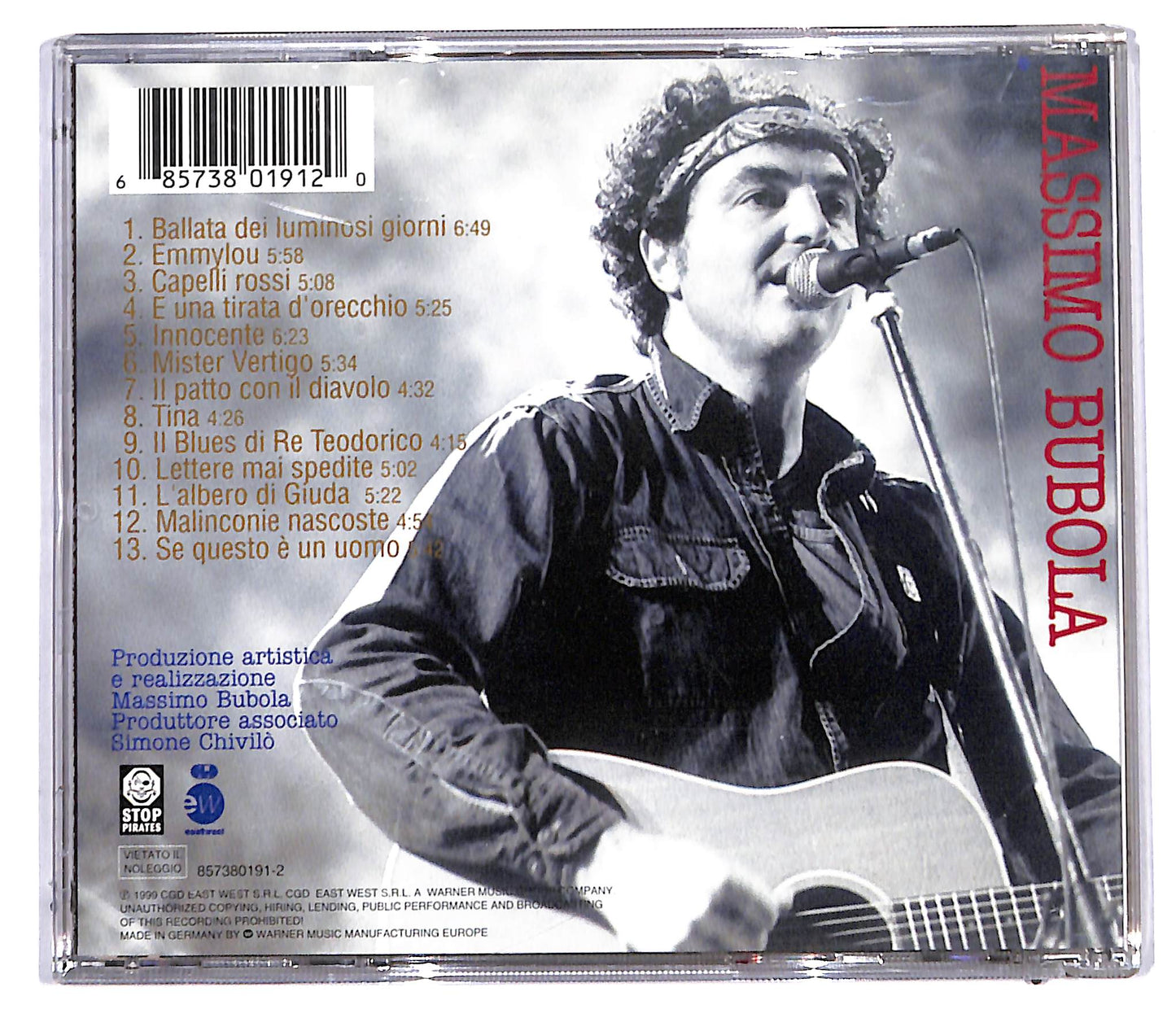 EBOND Massimo Bubola - Diavoli & Farfalle CD CD097534