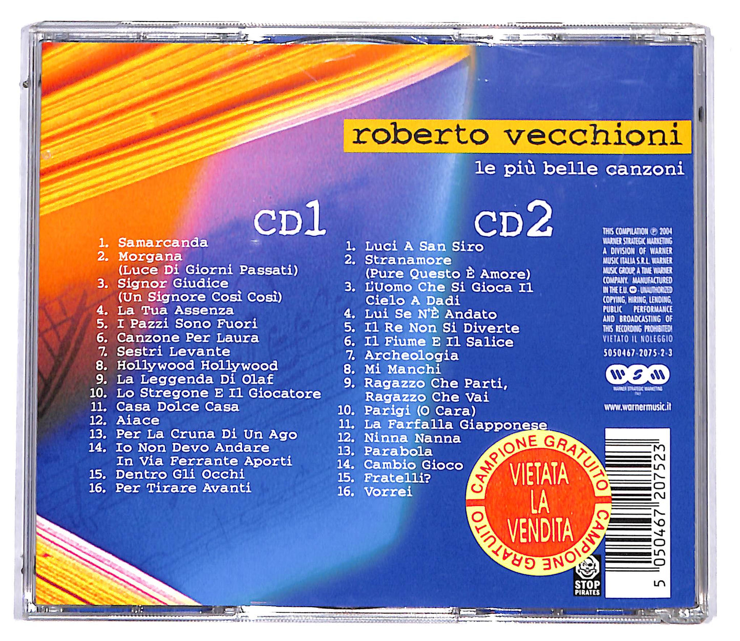 EBOND Roberto Vecchioni - Le Piu Belle Canzoni CD CD097601